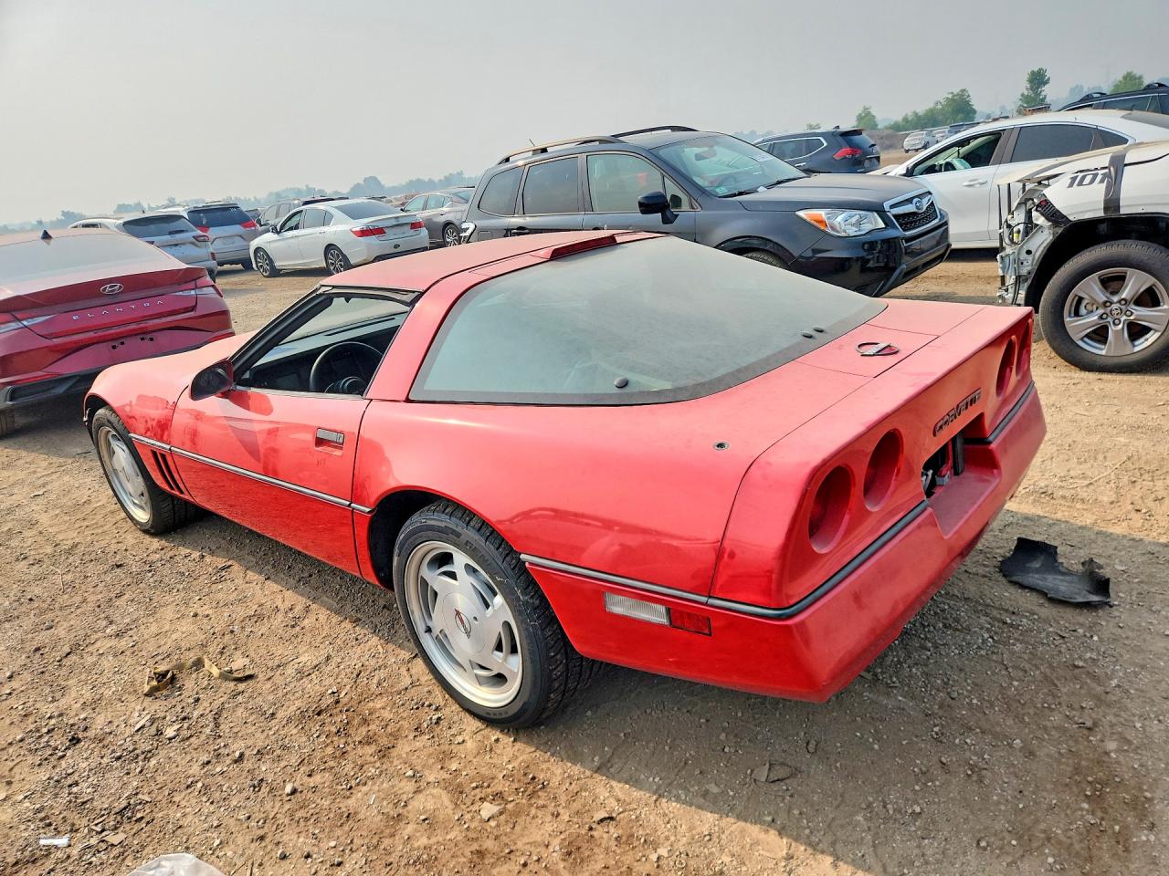 1988 Chevrolet Corvette Red vin: 1G1YY2183J5108055