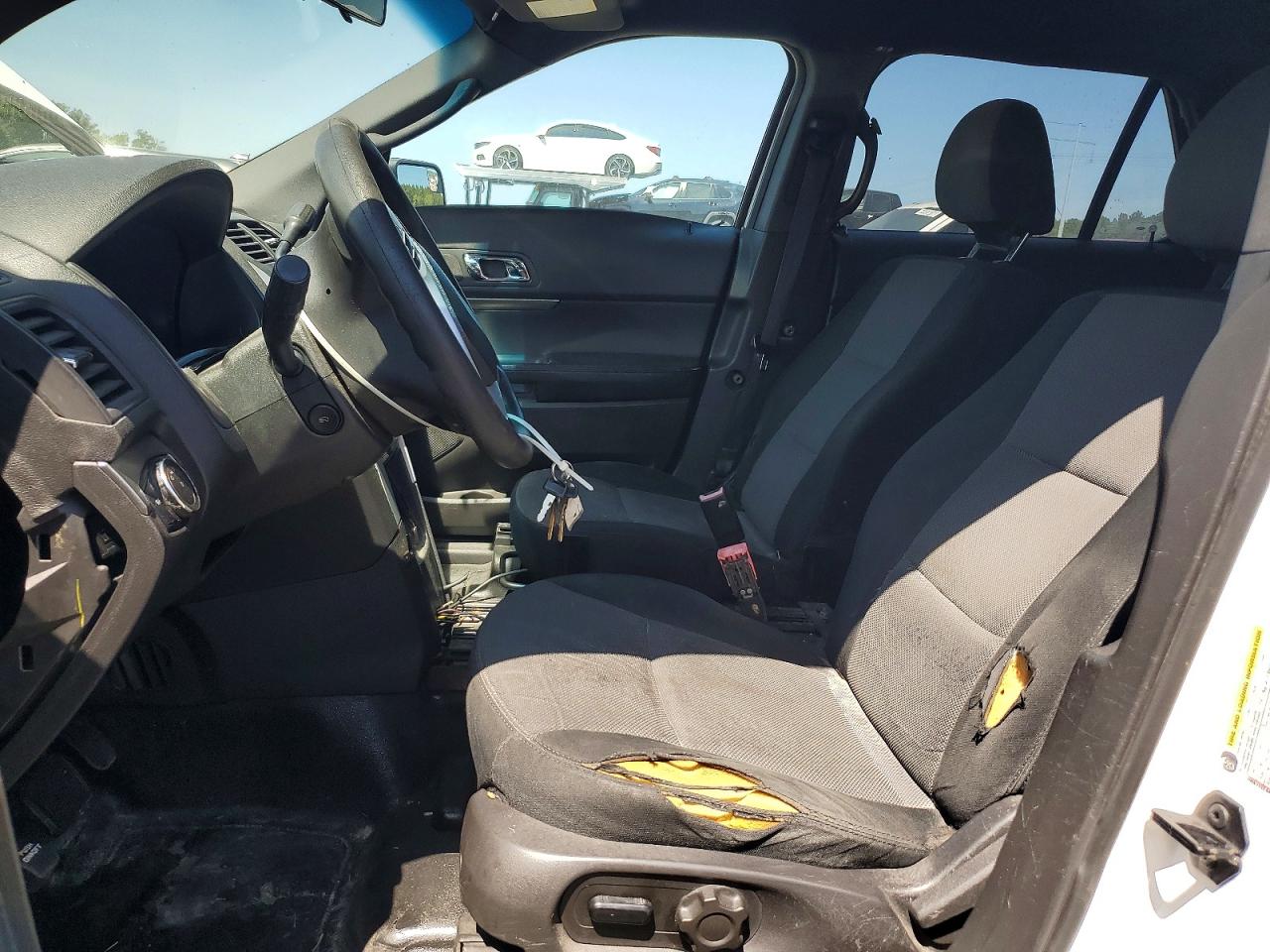 2014 Ford Explorer Police Interceptor White vin: 1FM5K8AR8EGA60243