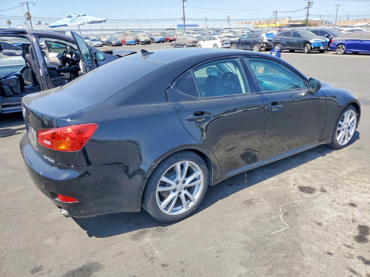 2007 Lexus Is 250 Base Black vin: JTHBK262X75047149
