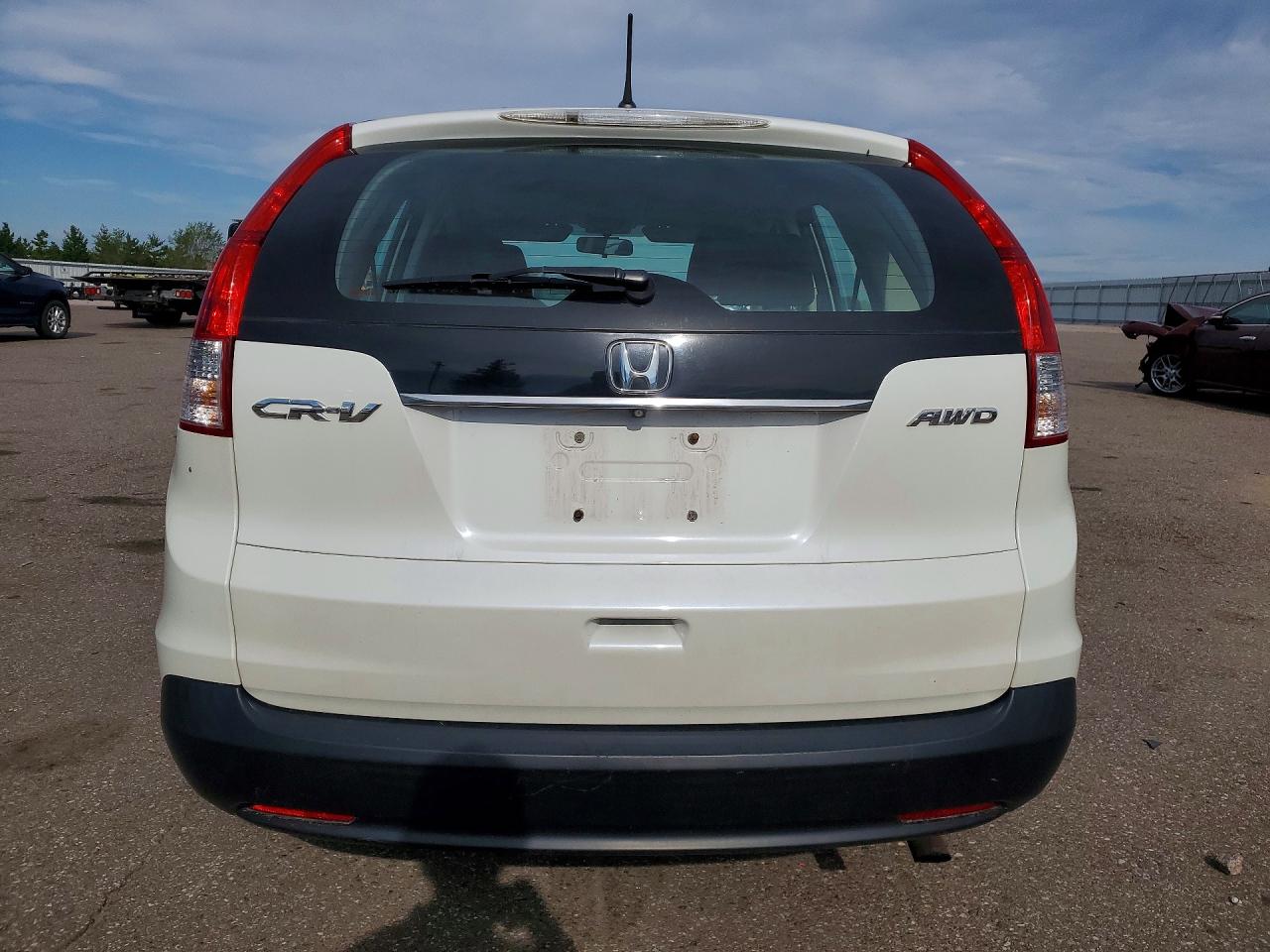 2014 Honda Cr-v Lx White vin: 5J6RM4H37EL103949