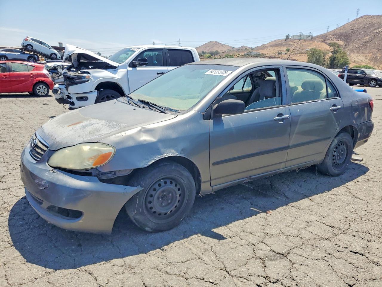 2007 Toyota Corolla Ce Gray vin: 1NXBR32E17Z893108