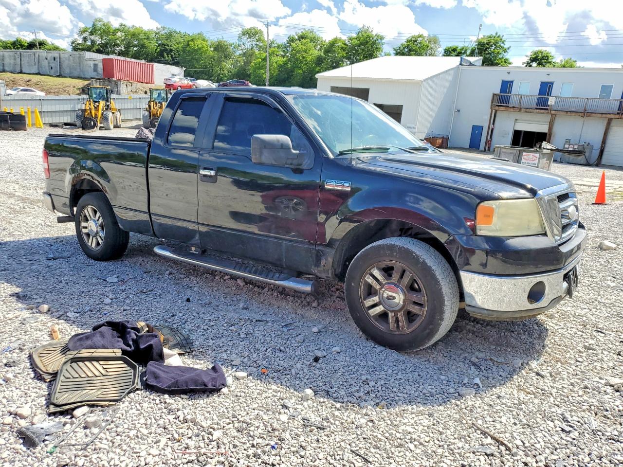 2008 Ford F150 Black vin: 1FTPX12V98FB91001