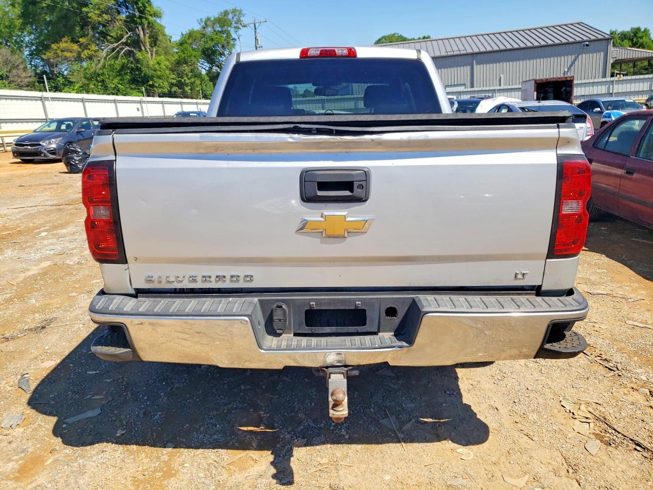 2014 Chevrolet Silverado K1500 Lt Silver vin: 3GCUKREC3EG540593