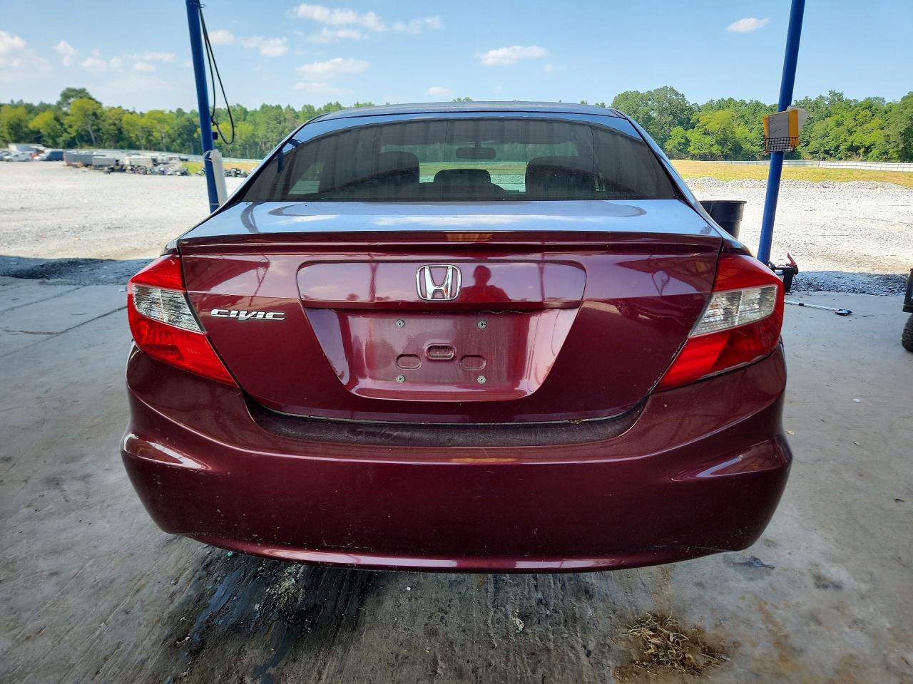 2012 Honda Civic Lx Maroon vin: 2HGFB2F51CH529963