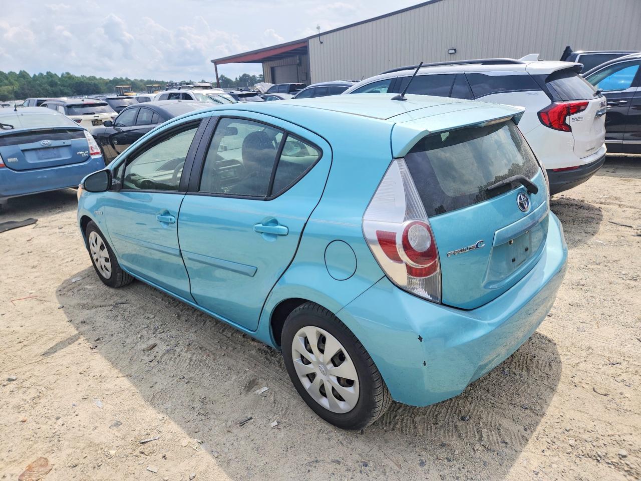 2014 Toyota Prius C Two Turquoise vin: JTDKDTB38E1067128