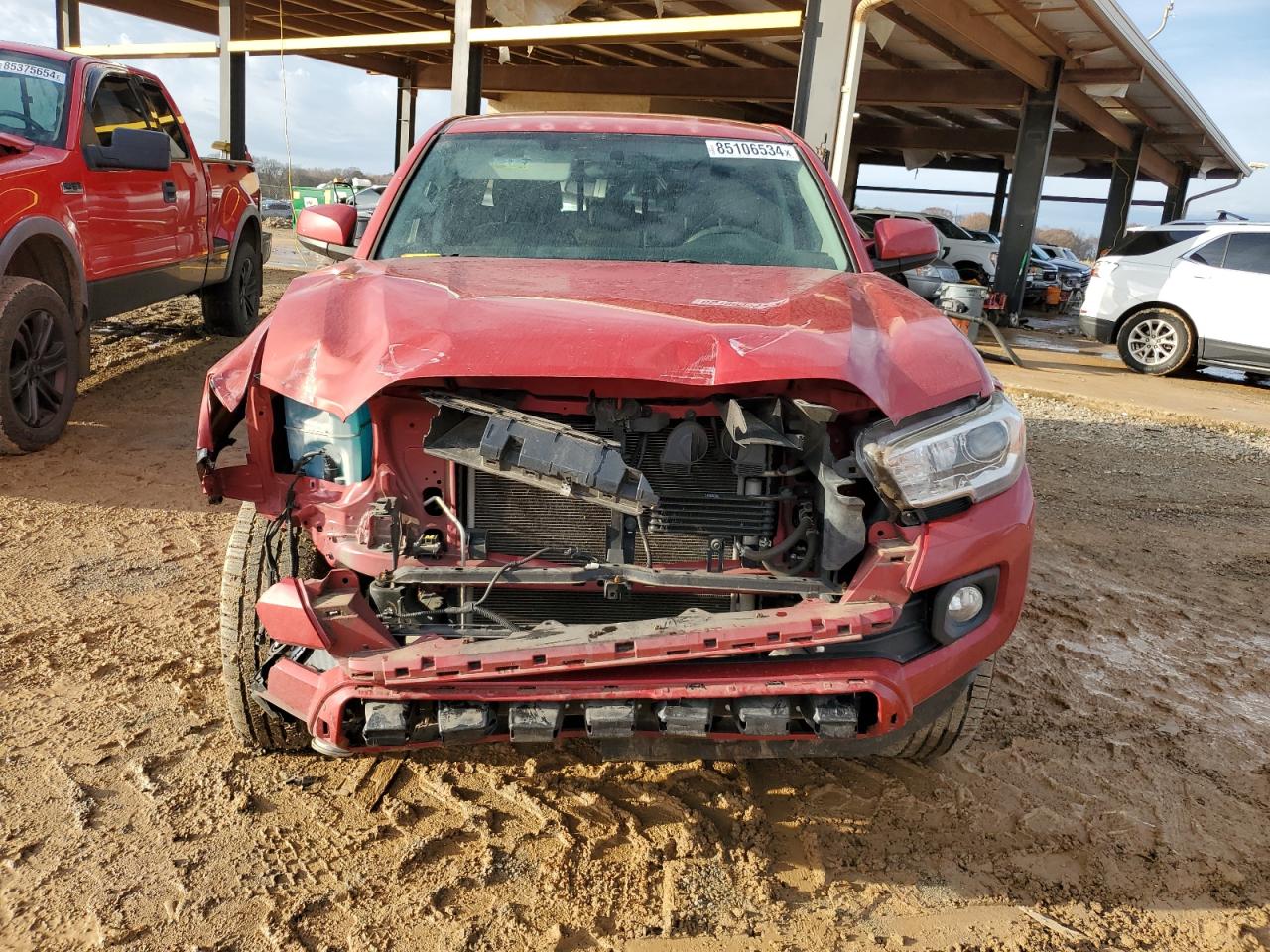 2016 Toyota Tacoma Double Cab Красный vin: 3TMAZ5CN3GM002153