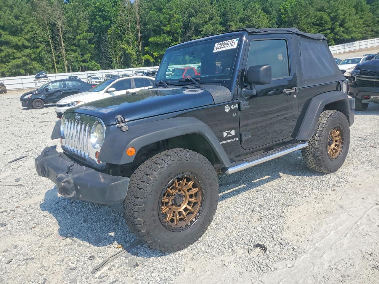 2008 Jeep Wrangler X Black vin: 1J4FA24128L503541