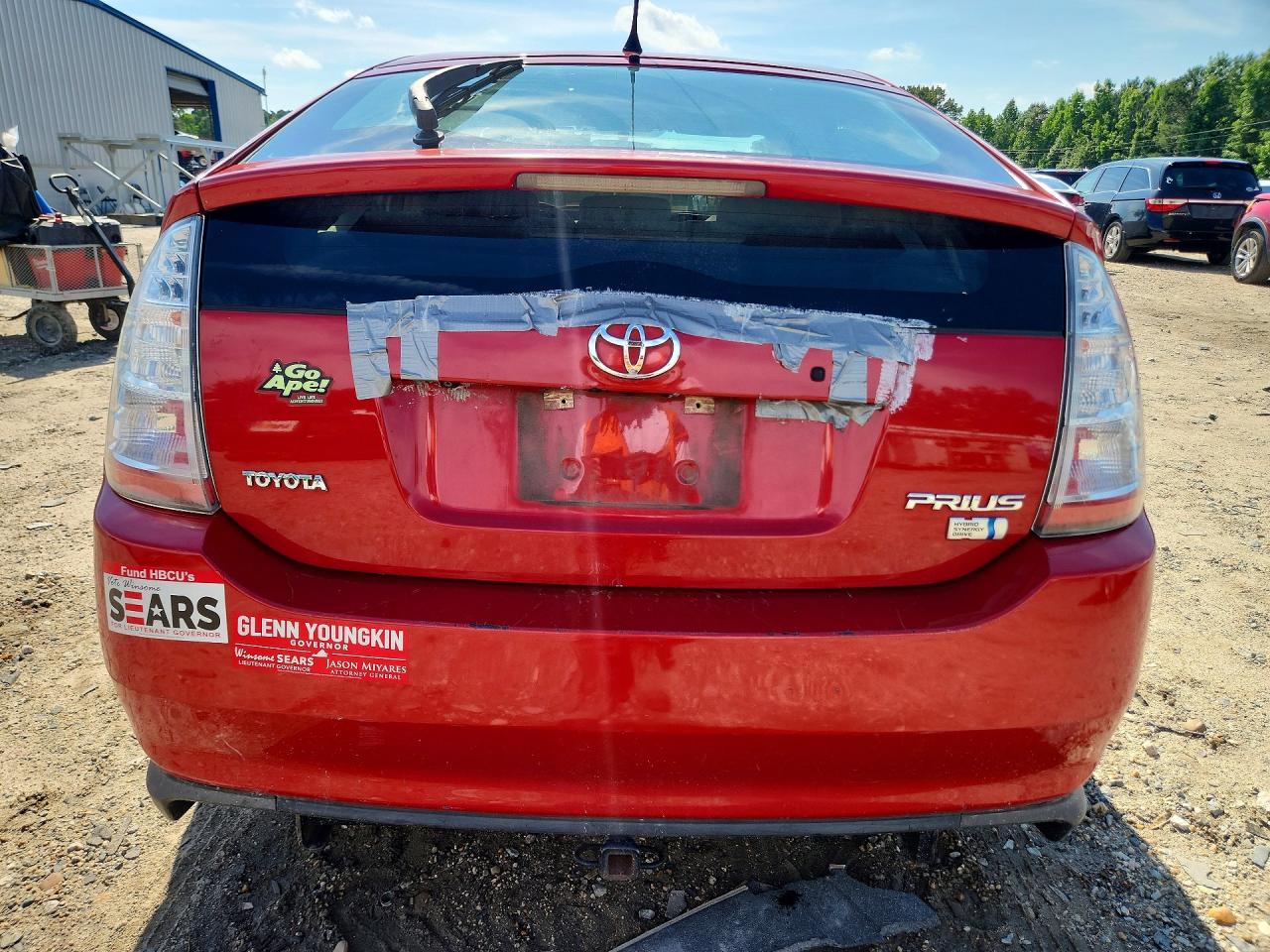 2008 Toyota Prius Red vin: JTDKB20U683348168