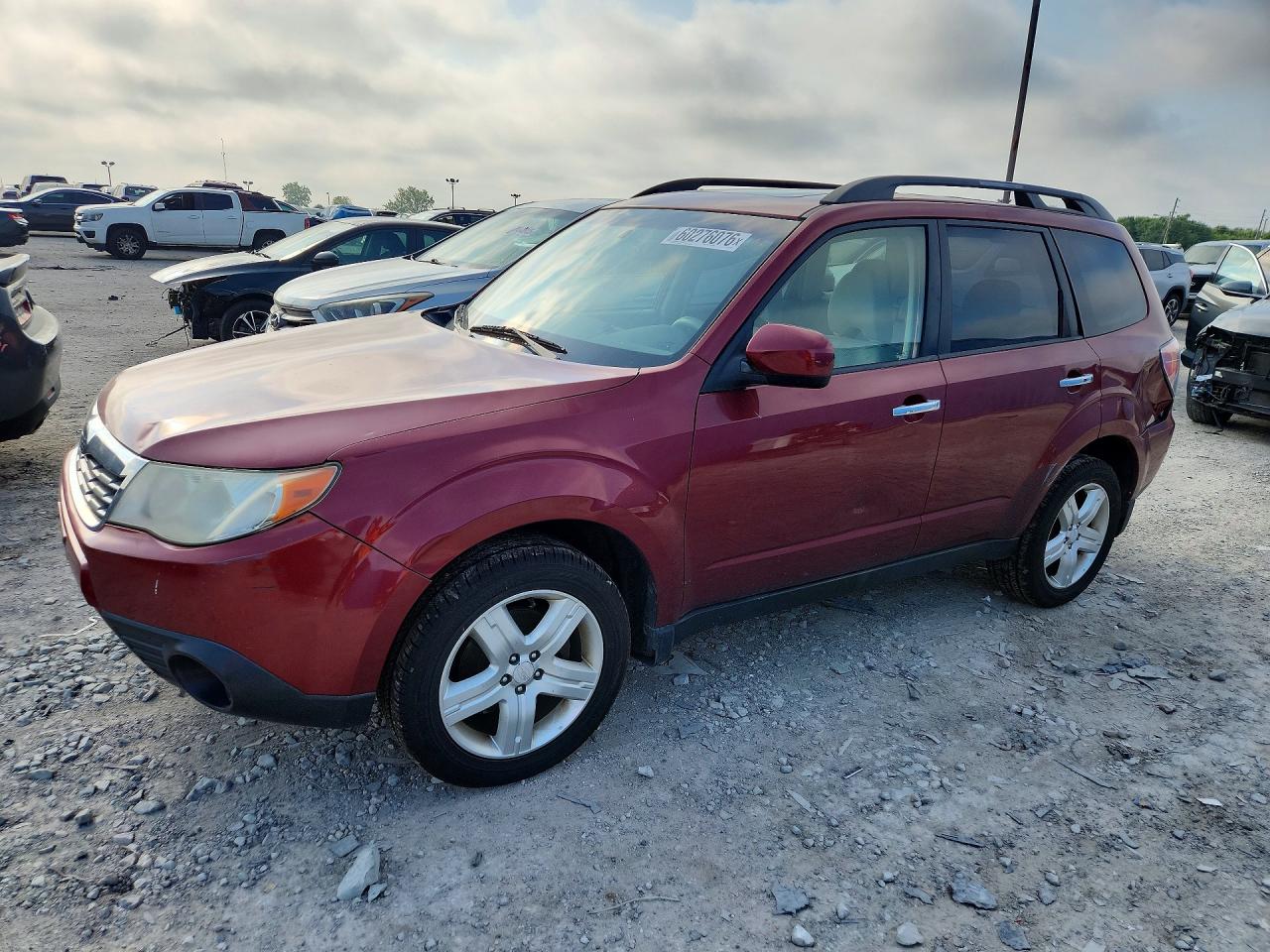 2010 Subaru Forester 2.5x Premium Red vin: JF2SH6CC2AH744701
