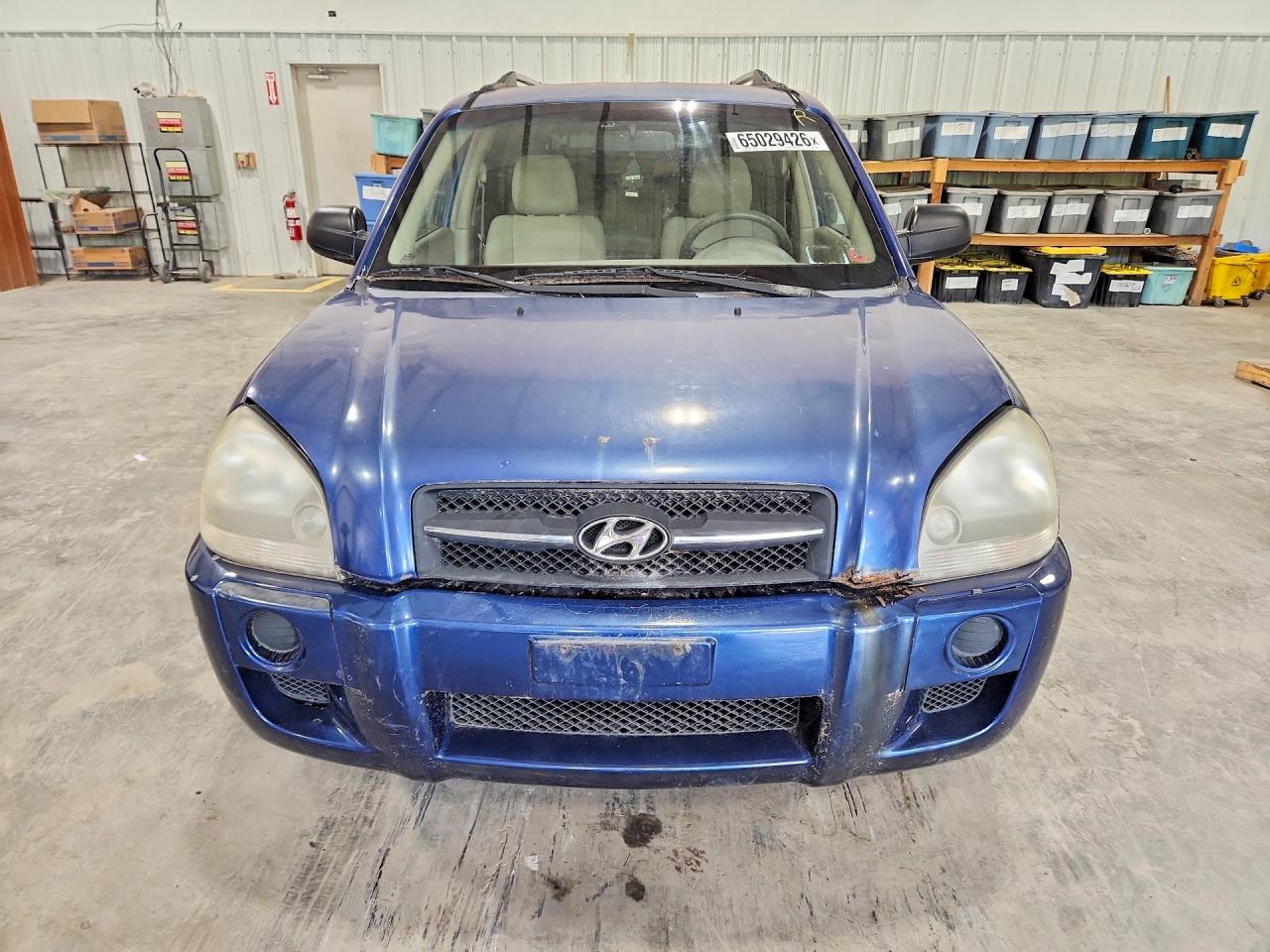 2007 Hyundai Tucson Gls Blue vin: KM8JM12B97U555041