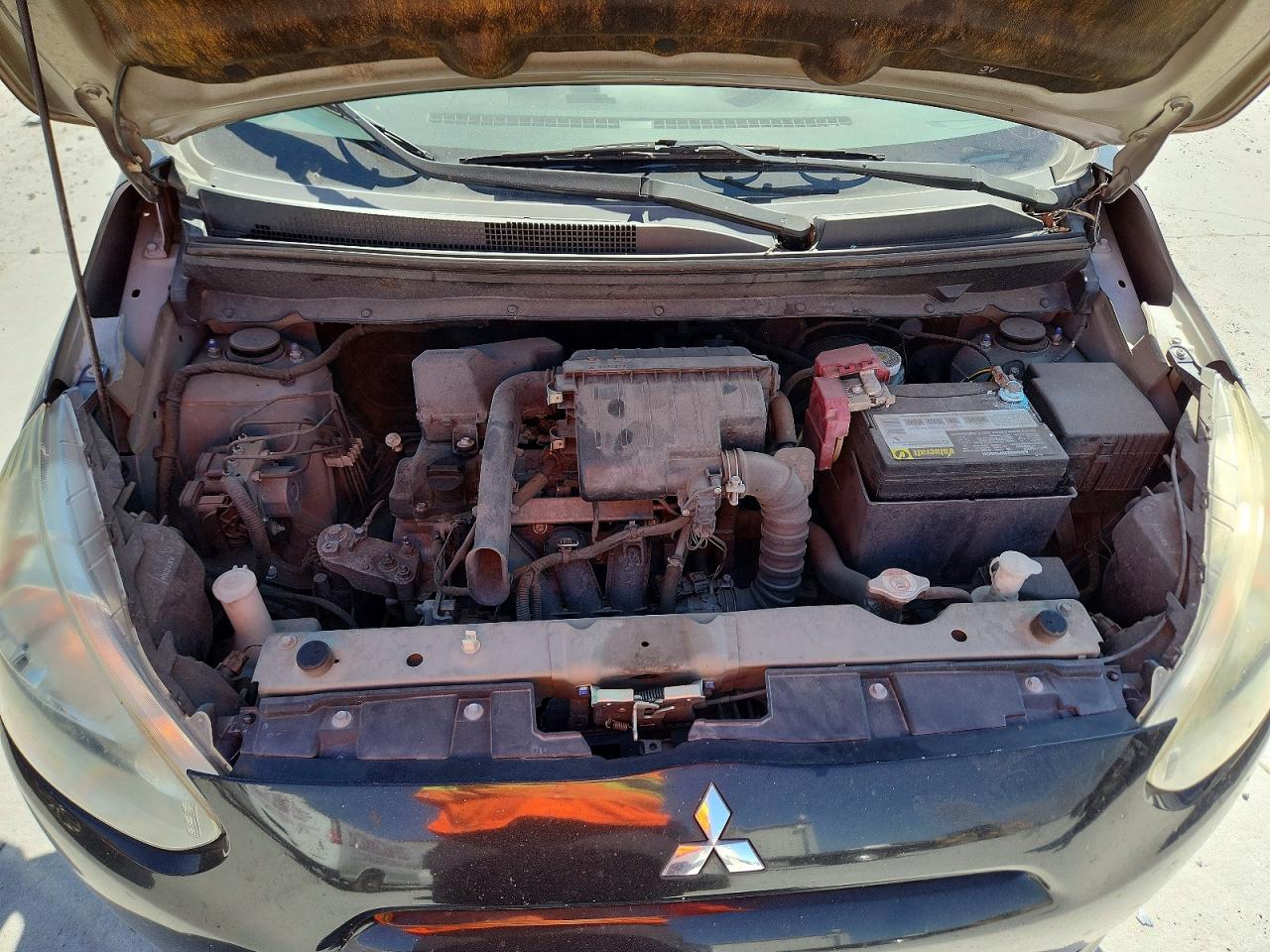 2015 Mitsubishi Mirage De Черный vin: ML32A3HJ5FH060891