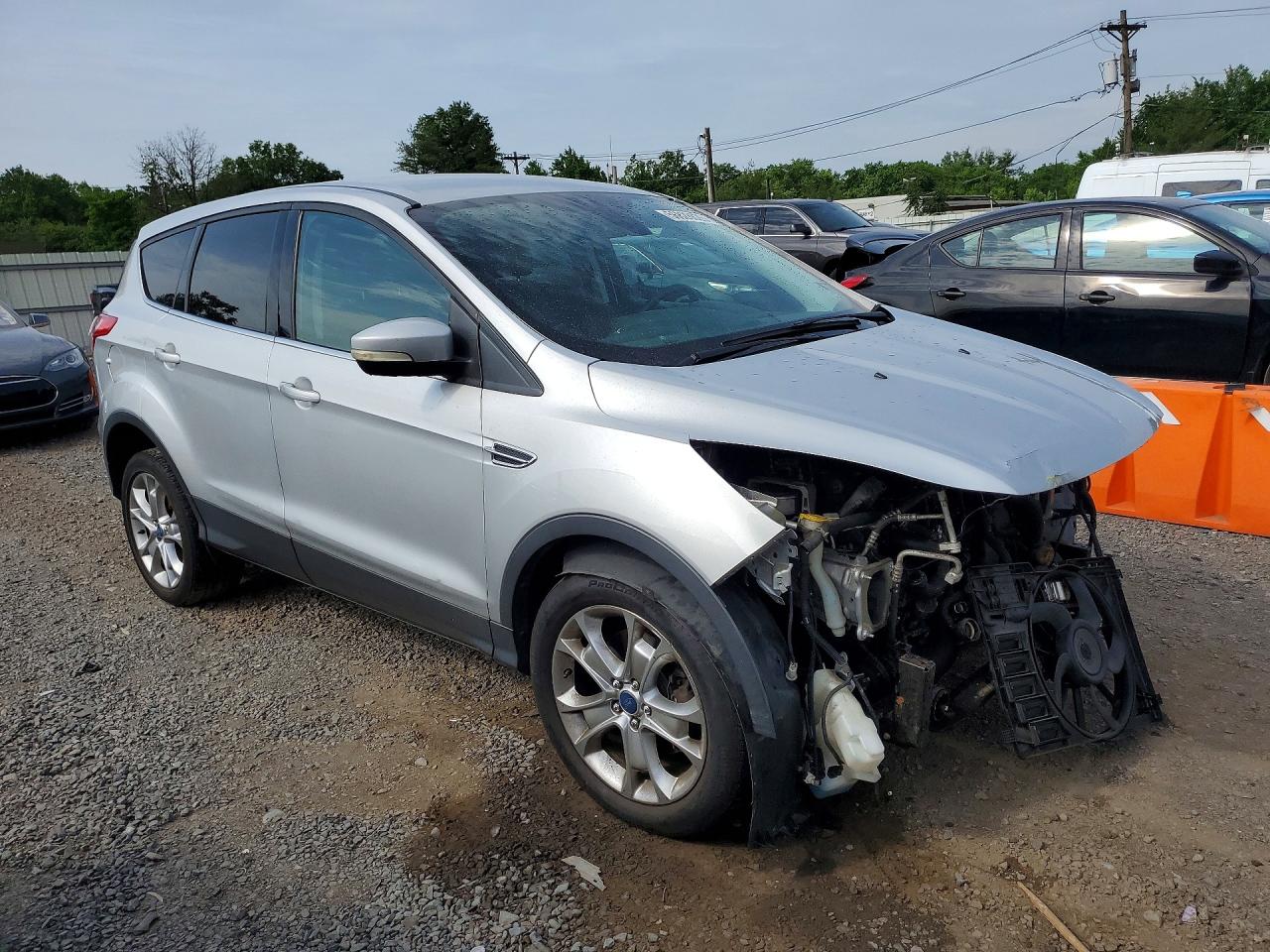2013 Ford Escape Sel Silver vin: 1FMCU9H93DUA25218