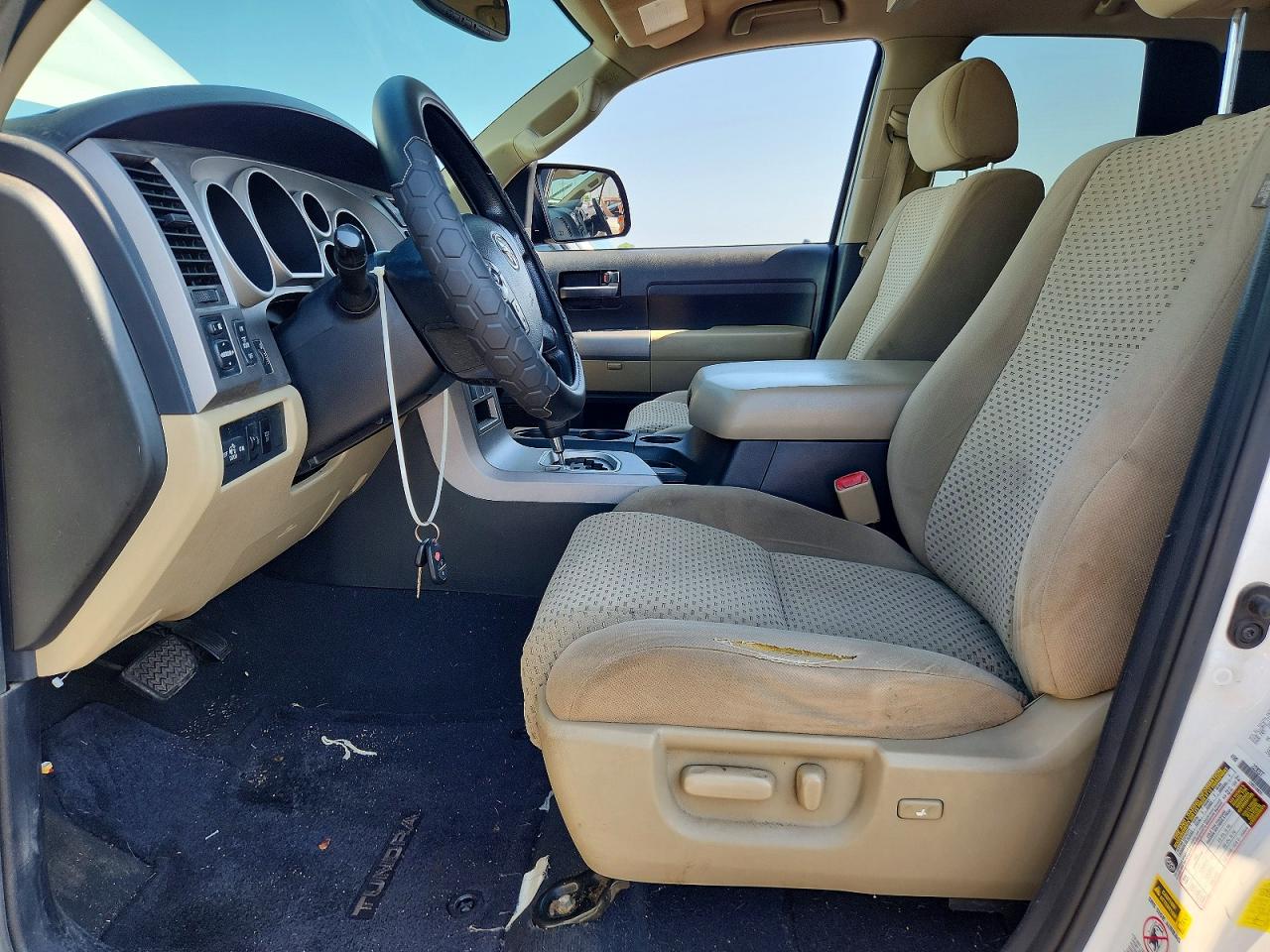 2013 Toyota Tundra Double Cab Sr5 White vin: 5TFUW5F1XDX271416