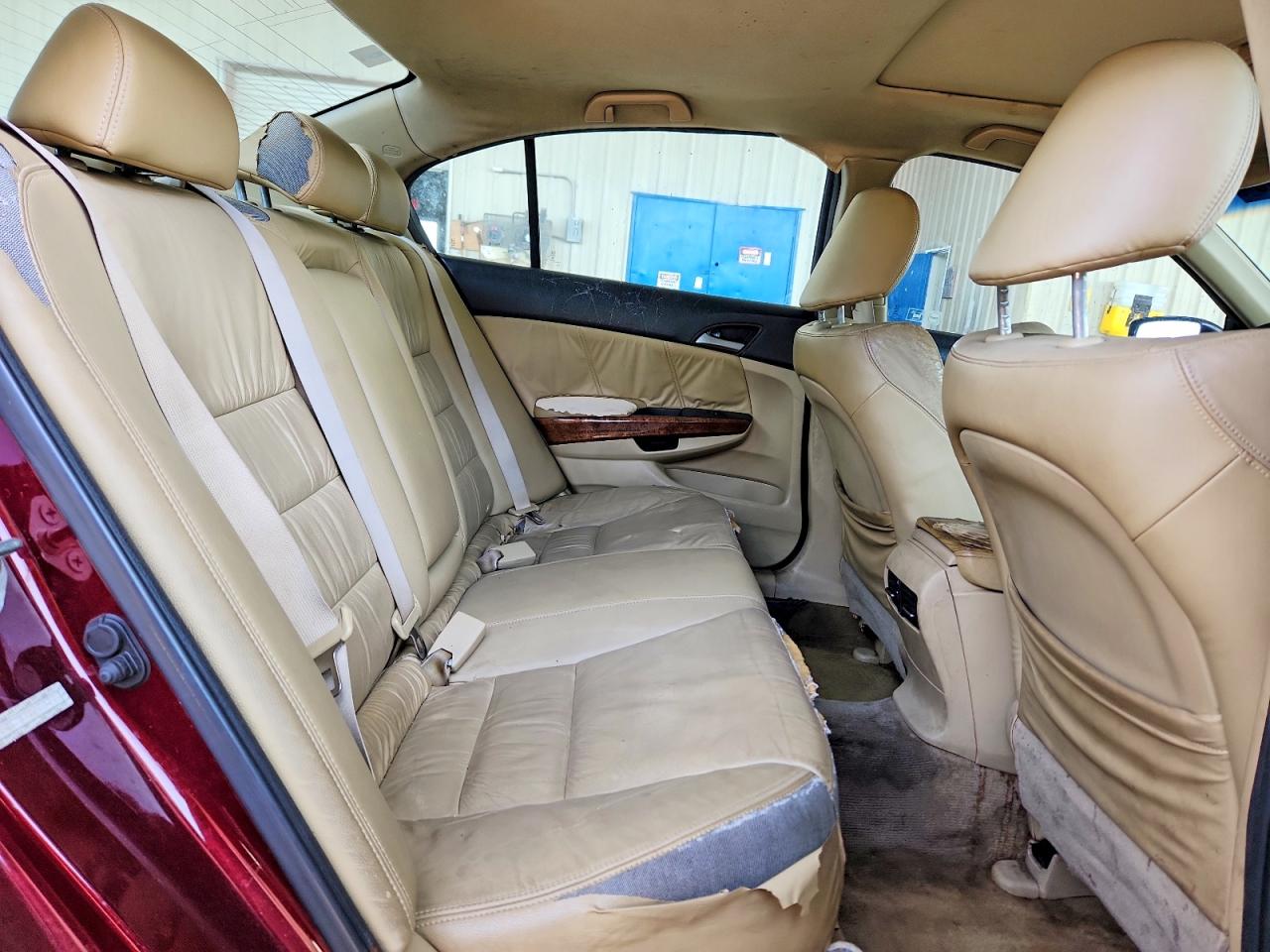 2011 Honda Accord Exl Burgundy vin: 1HGCP3F8XBA021797