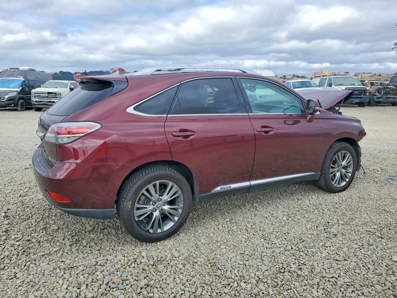 2013 Lexus Rx 450h Burgundy vin: JTJBC1BA4D2053688