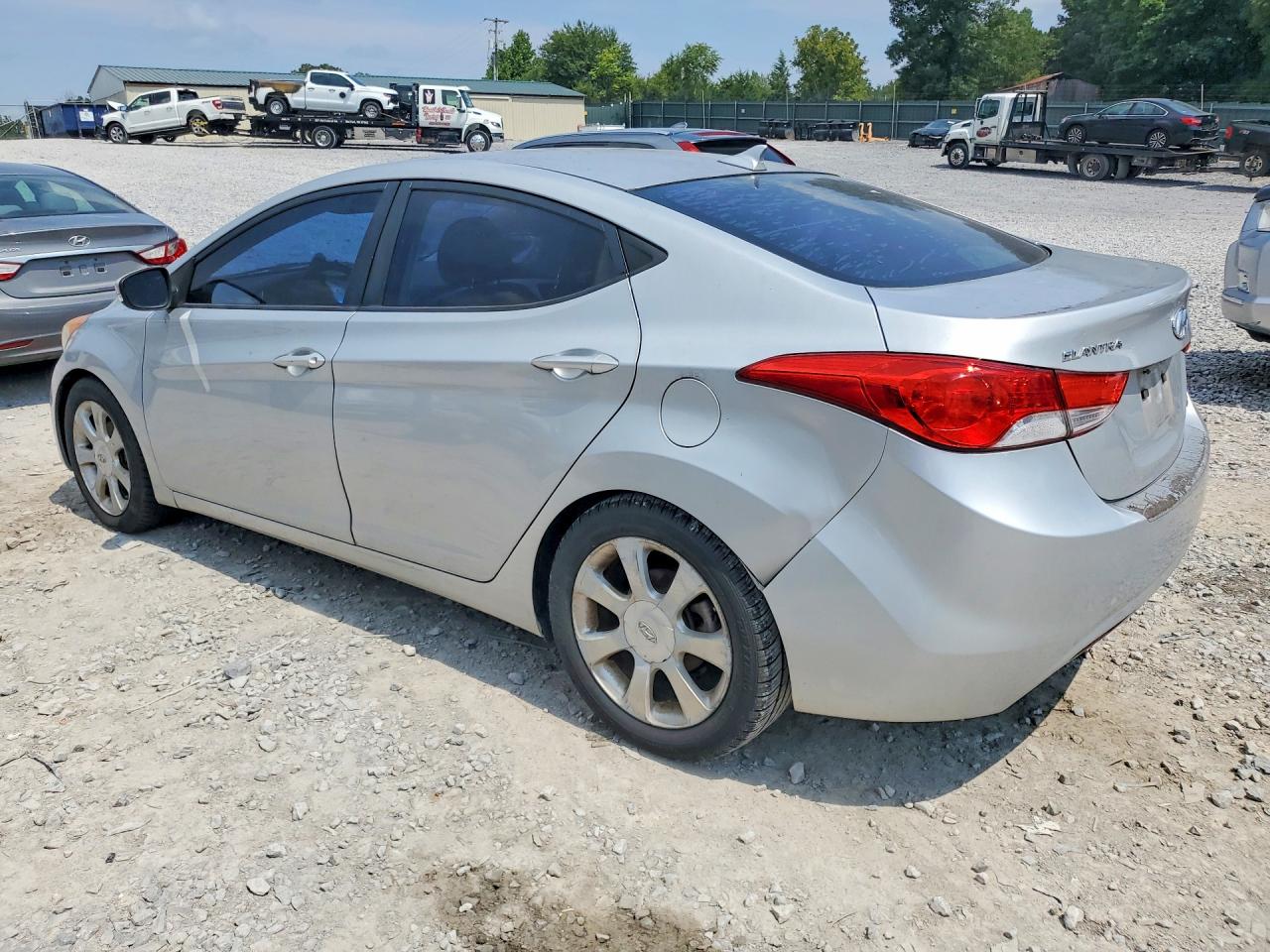 2012 Hyundai Elantra Limited Silver vin: KMHDH4AE6CU281631