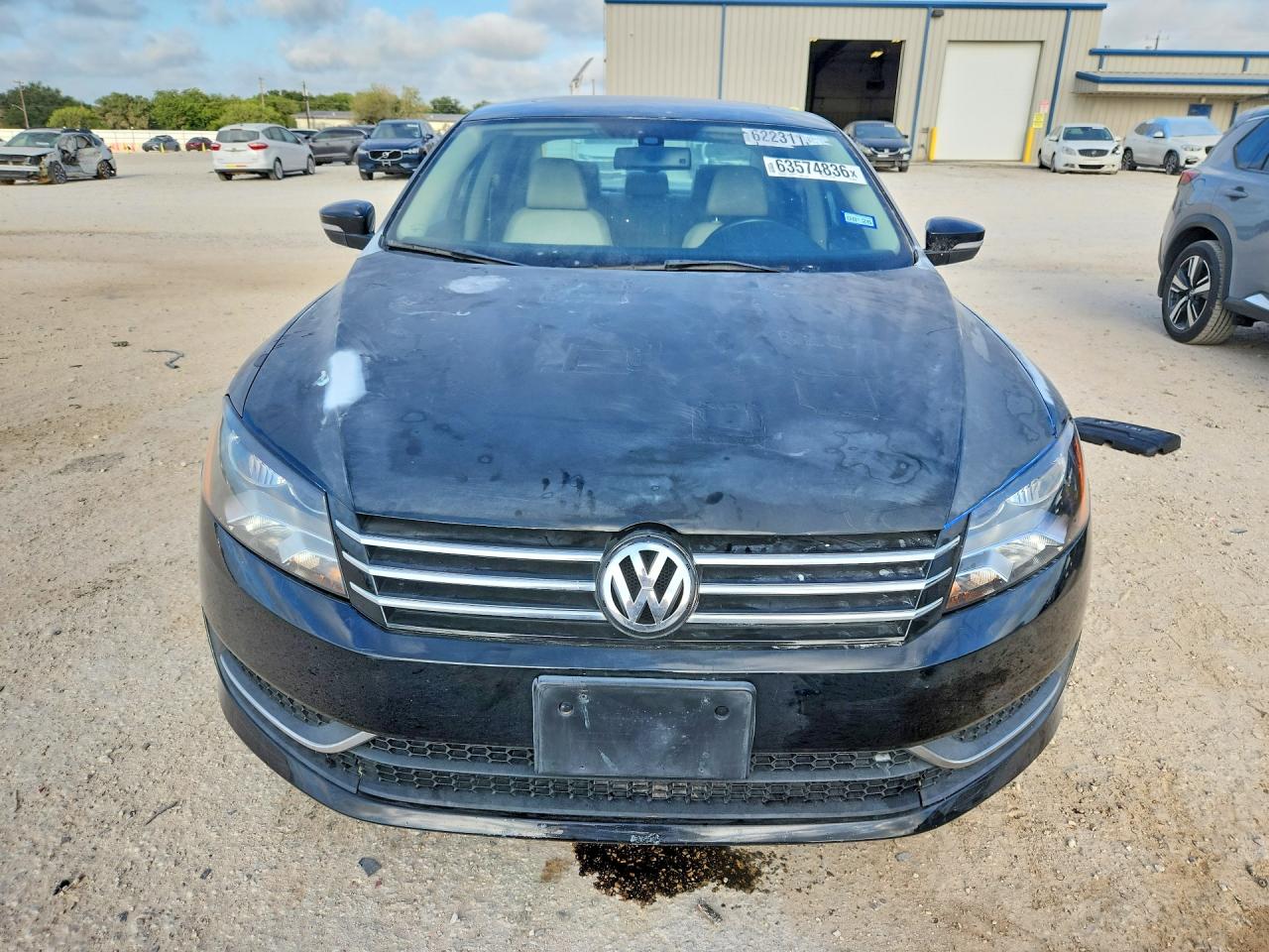 2014 Volkswagen Passat Se Black vin: 1VWBS7A36EC066107