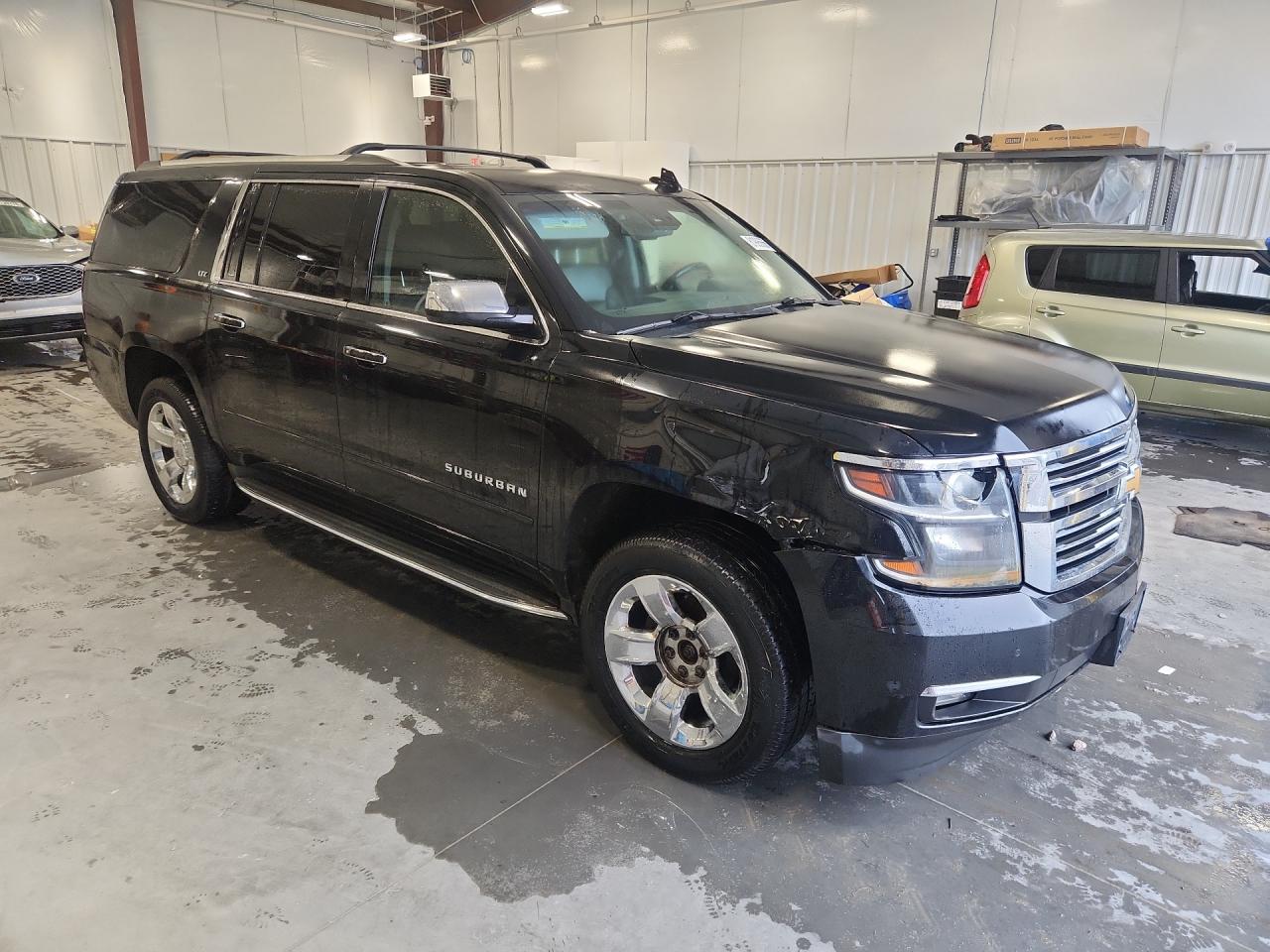 2015 Chevrolet Suburban K1500 Ltz Black vin: 1GNSKKKC6FR688605