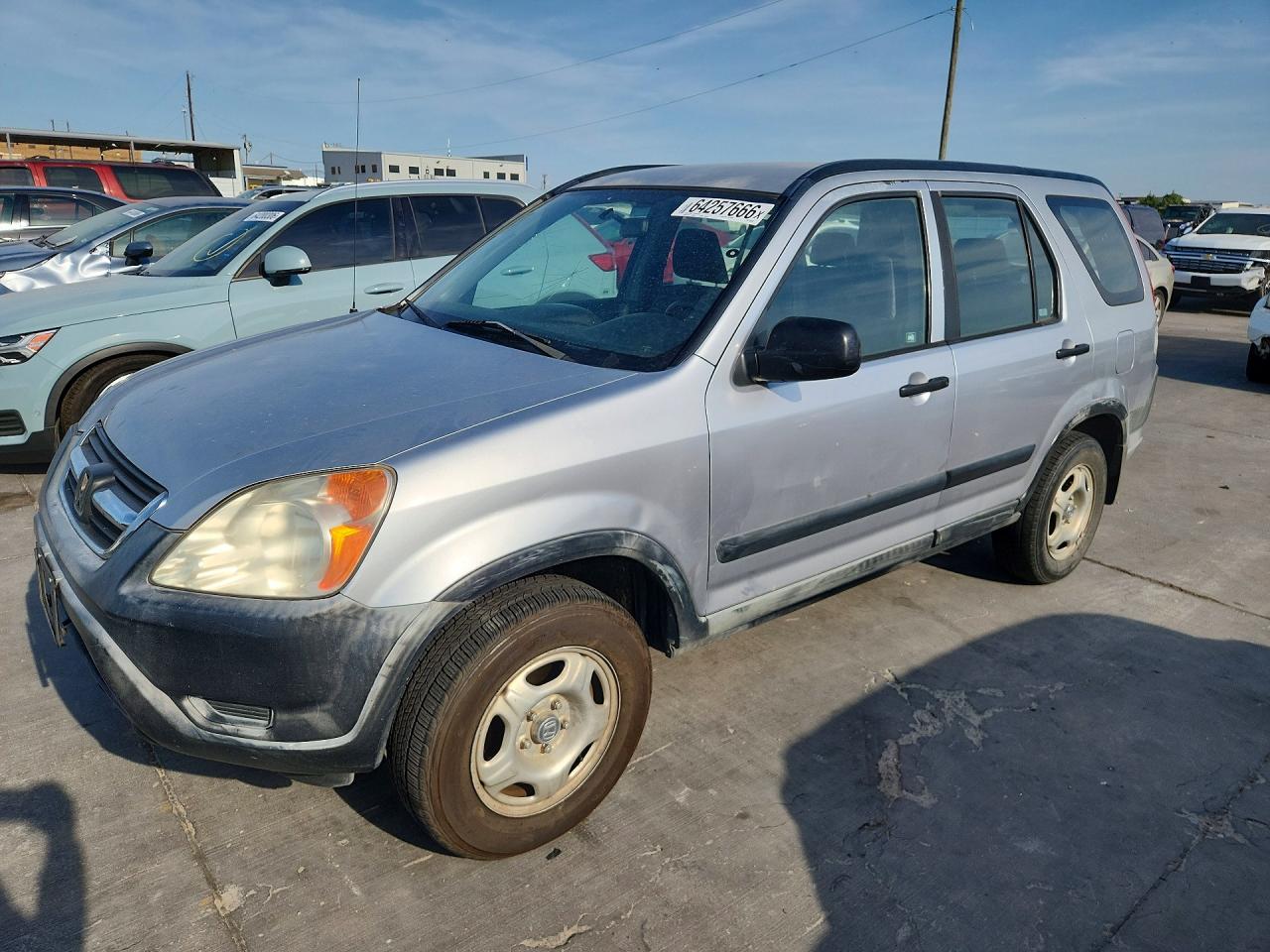 2003 Honda Cr-v Lx Silver vin: JHLRD684X3C003080