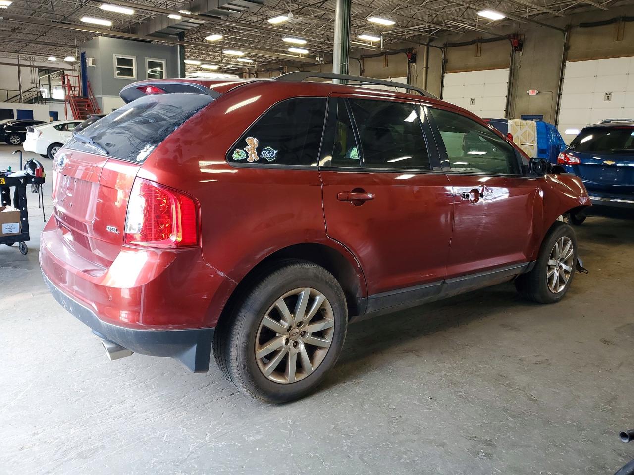 2014 Ford Edge Sel Red vin: 2FMDK3JC6EBB62612