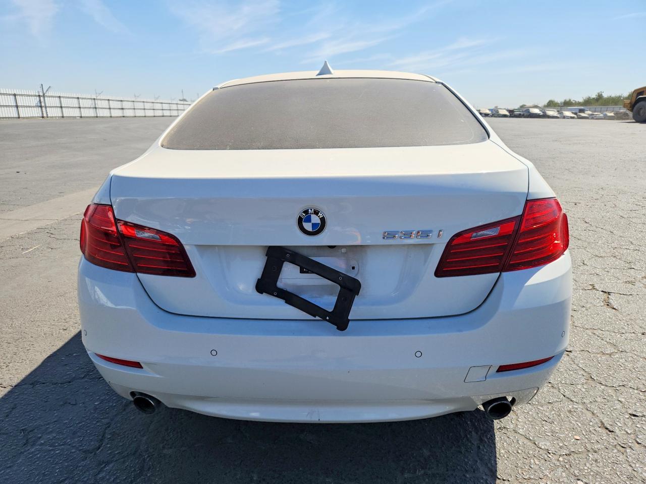 2014 Bmw 535 I White vin: WBA5B1C59ED477312