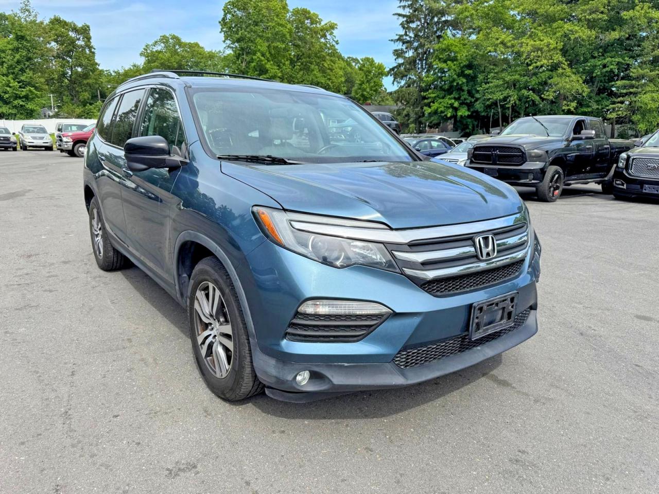2016 Honda Pilot Exl Синий vin: 5FNYF6H50GB024007