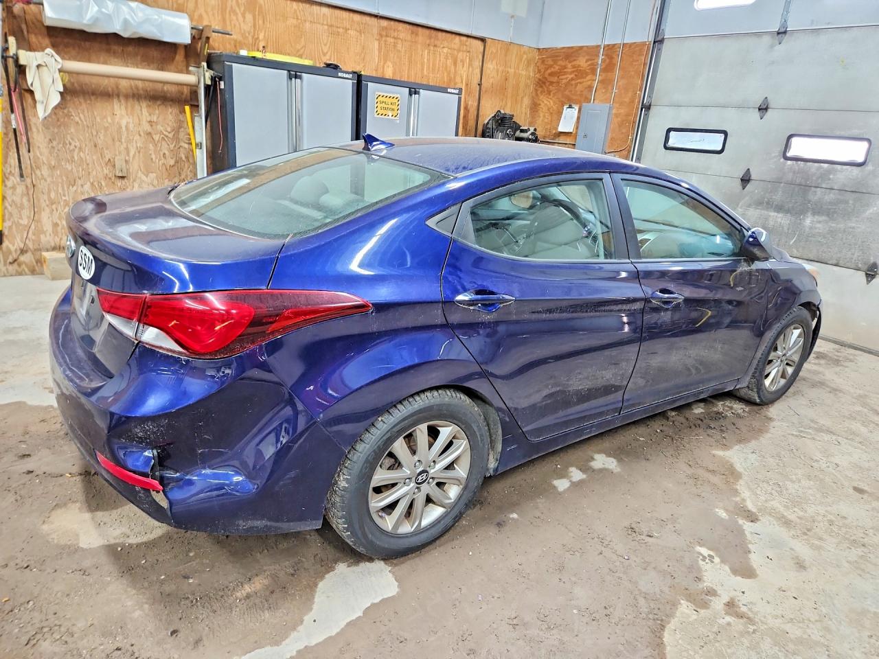 2014 Hyundai Elantra Se Blue vin: 5NPDH4AE7EH470032