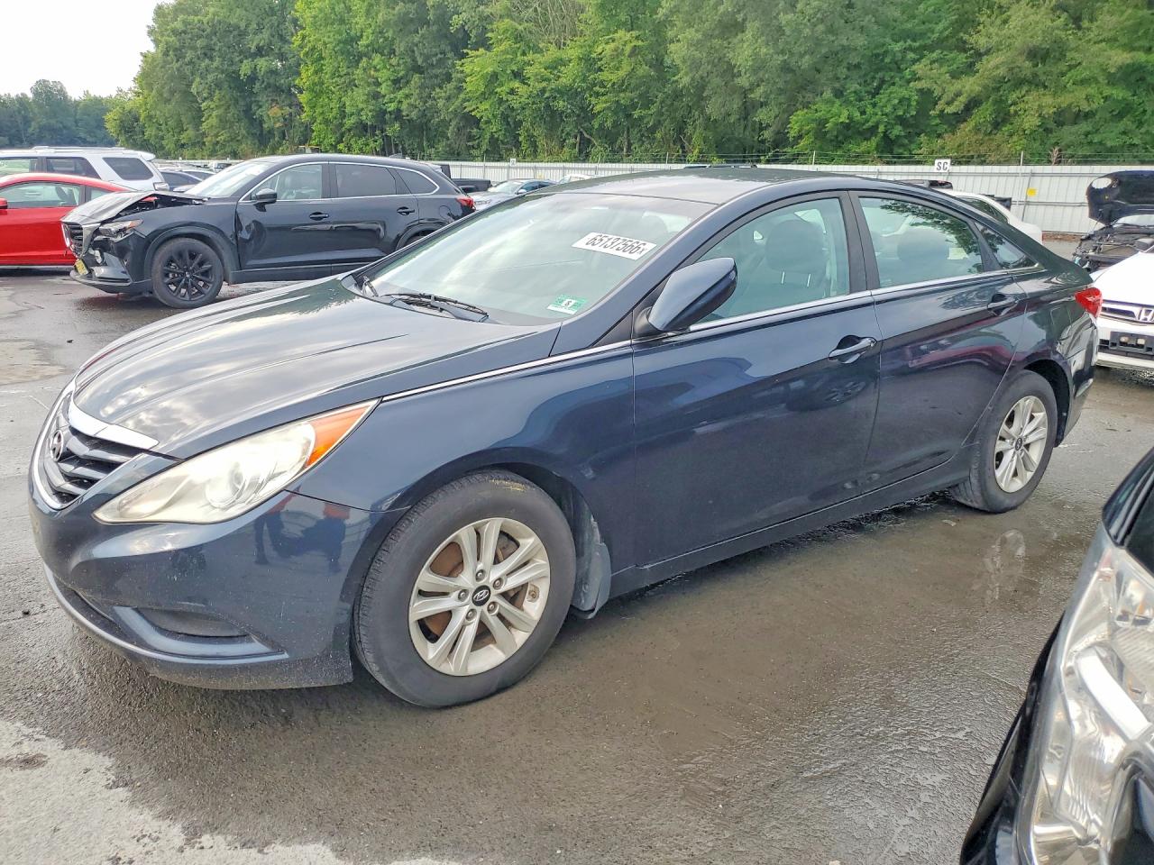 2011 Hyundai Sonata Gls Blue vin: 5NPEB4AC5BH129373