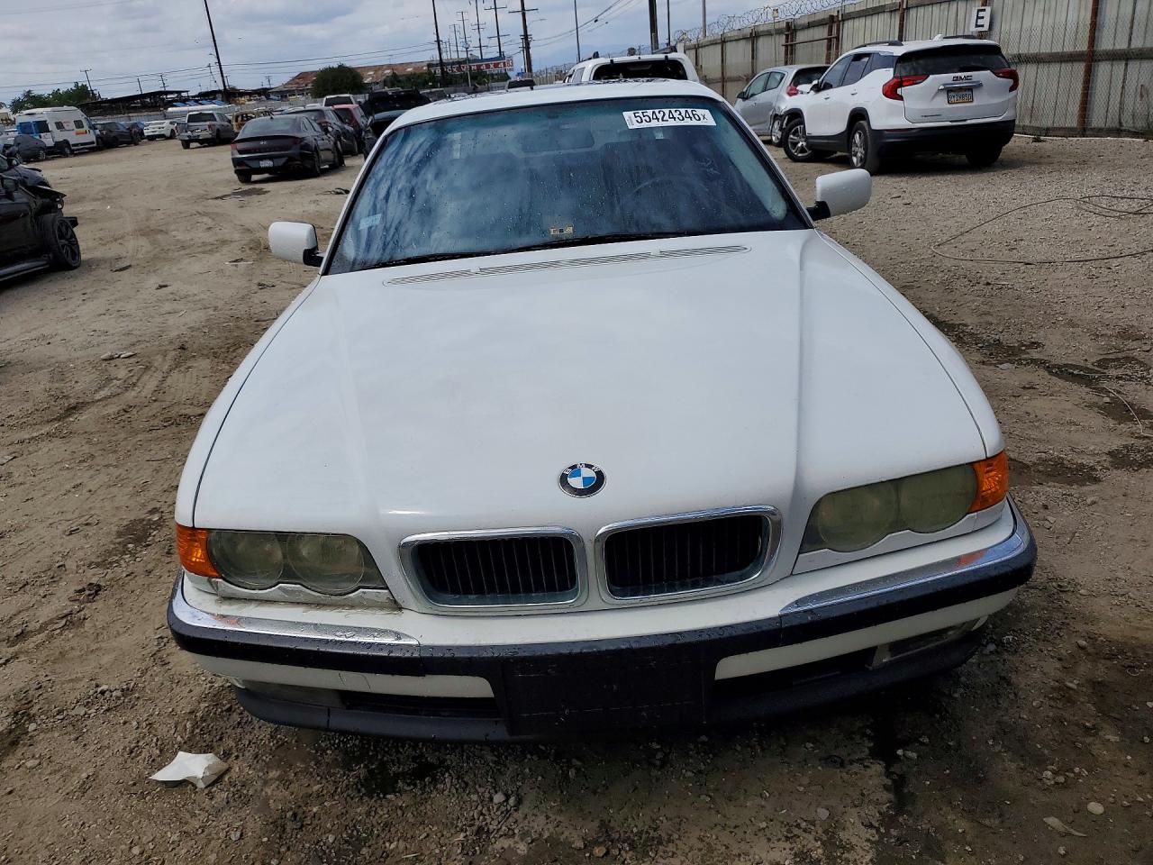 1999 Bmw 740 Il White vin: WBAGH8338XDP03583