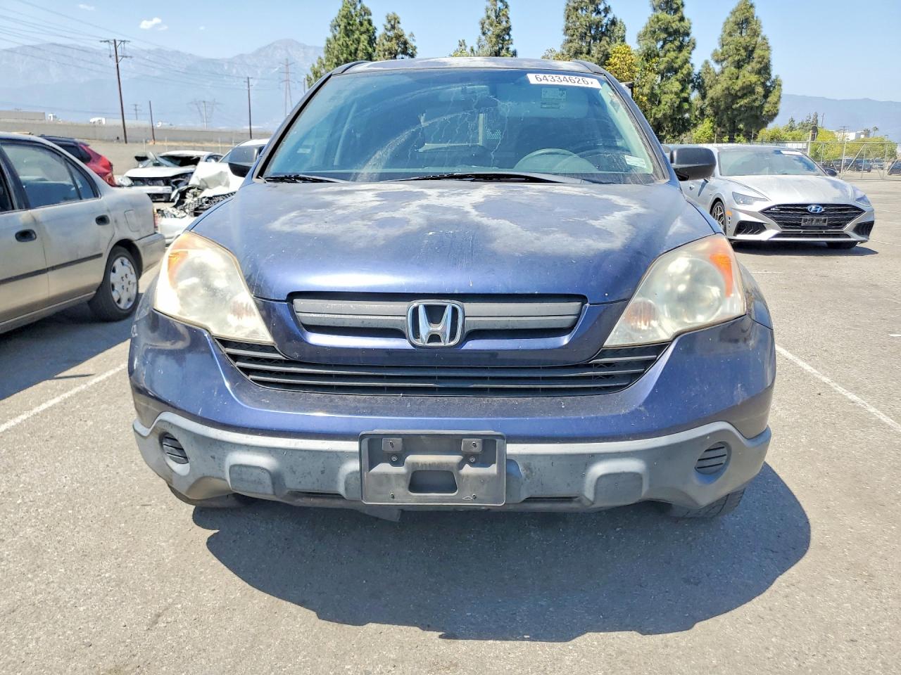 2008 Honda Cr-v Lx Blue vin: JHLRE38318C056101