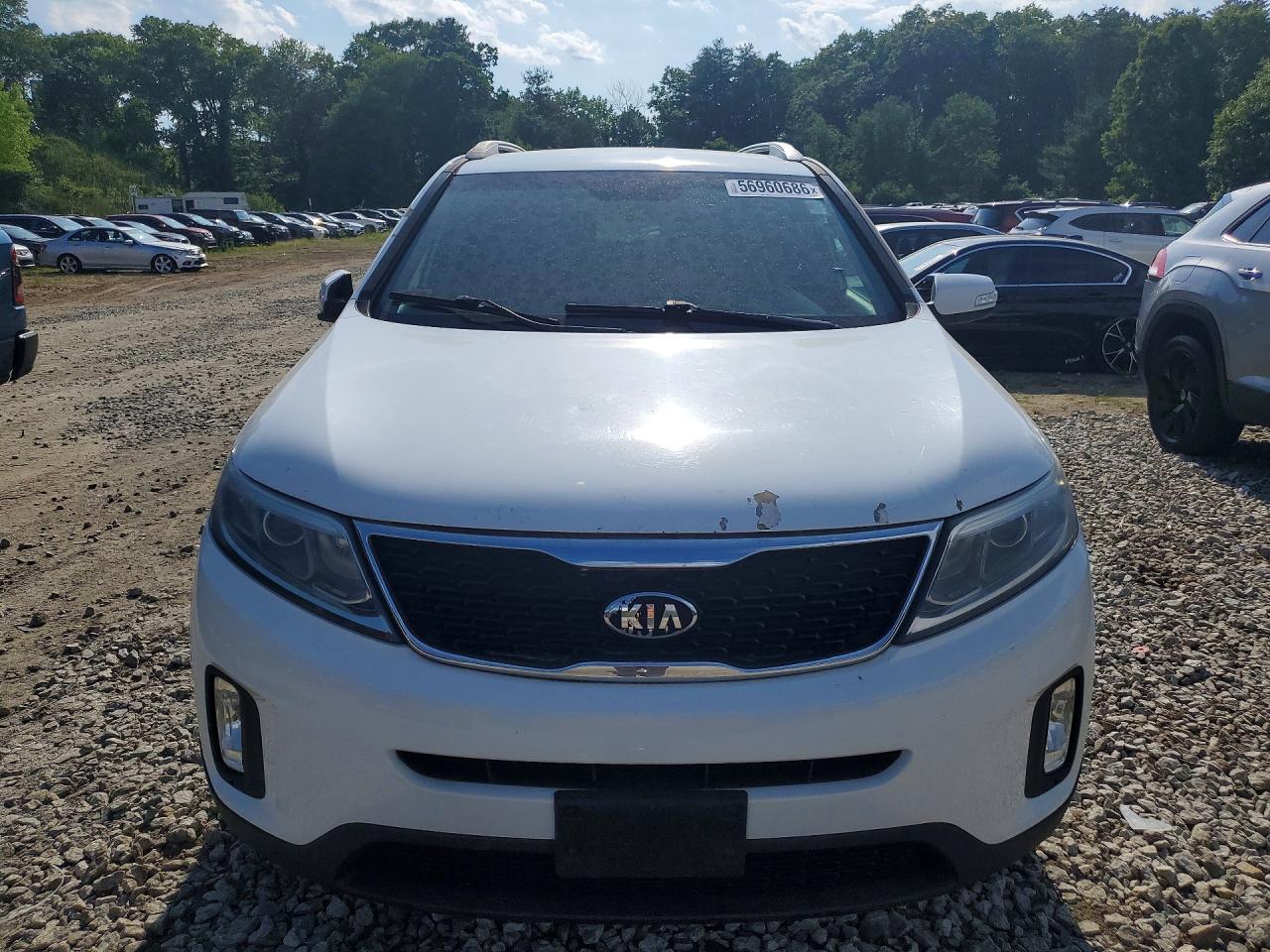 2015 Kia Sorento Lx White vin: 5XYKT4A79FG585599