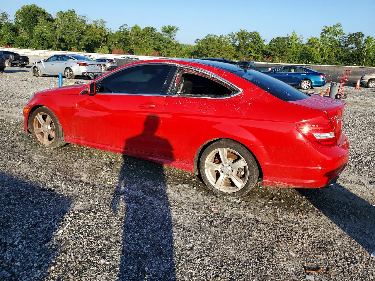 2015 Mercedes-benz C 250 Red vin: WDDGJ4HB1FG354317