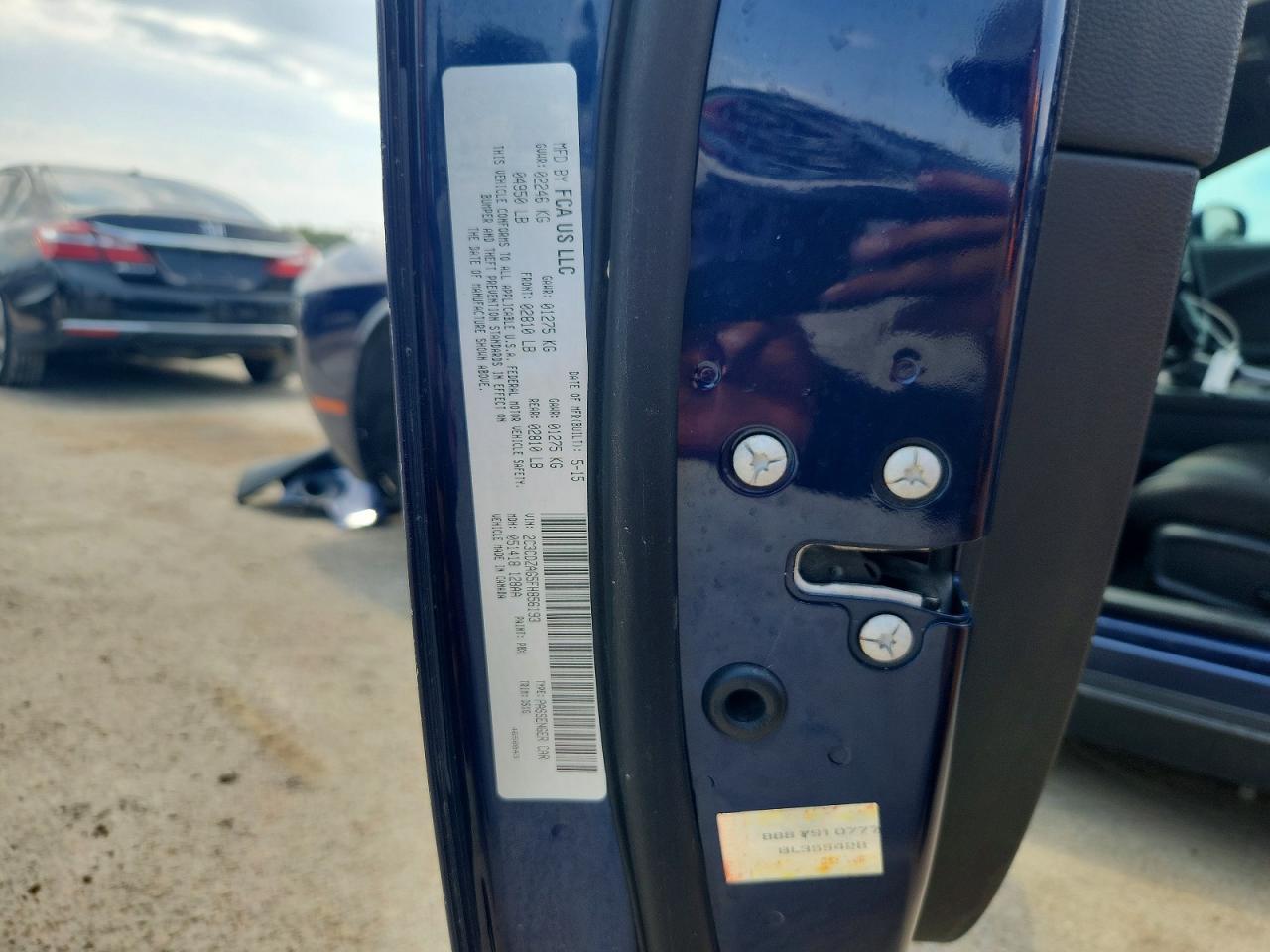 2015 Dodge Challenger Sxt Blue vin: 2C3CDZAG5FH856193