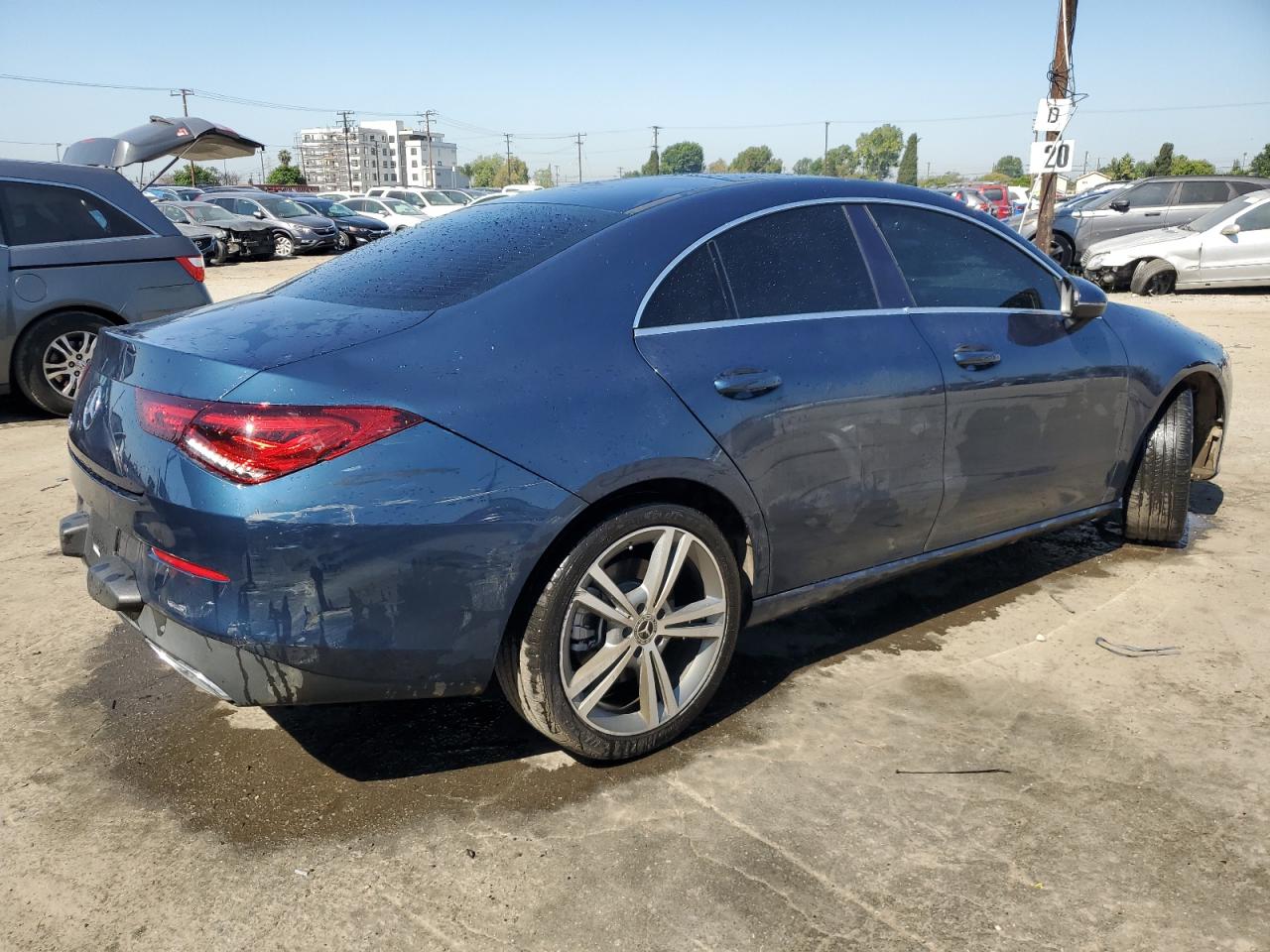 2020 Mercedes-benz Cla 250 Синий vin: WDD5J4GBXLN033800