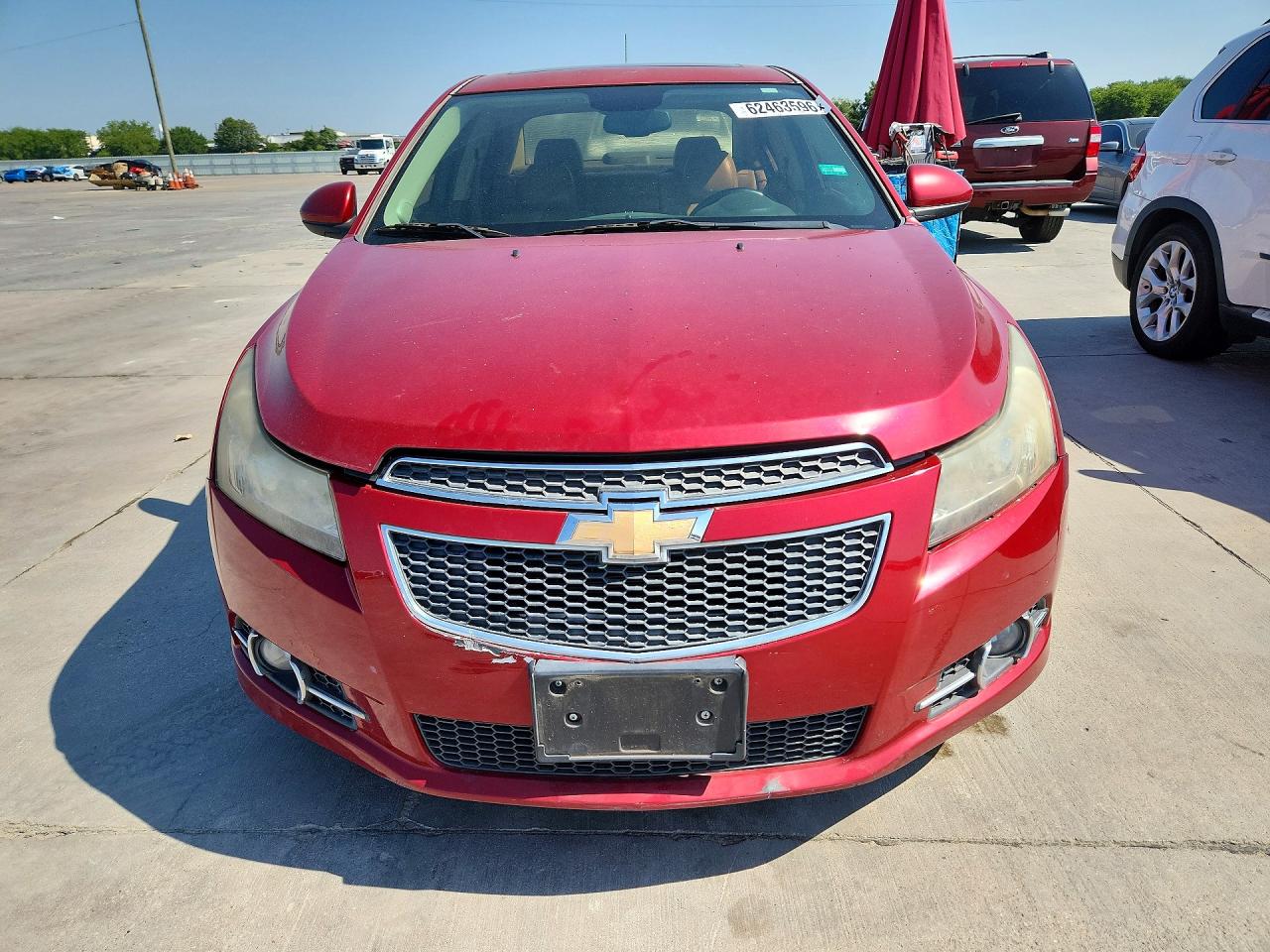 2014 Chevrolet Cruze Lt Red vin: 1G1PE5SB6E7300256