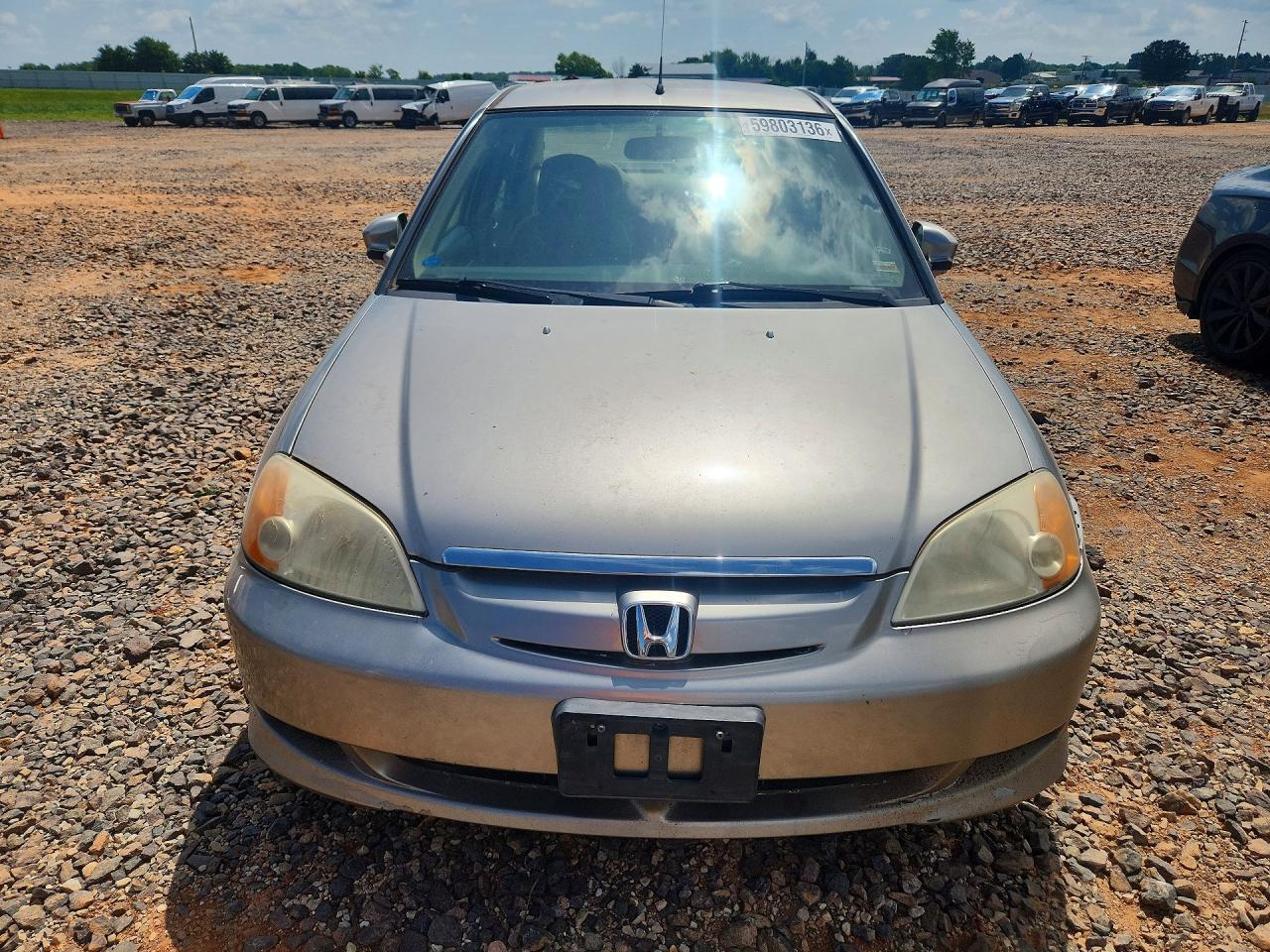 2003 Honda Civic Hybrid Gray vin: JHMES96603S019381