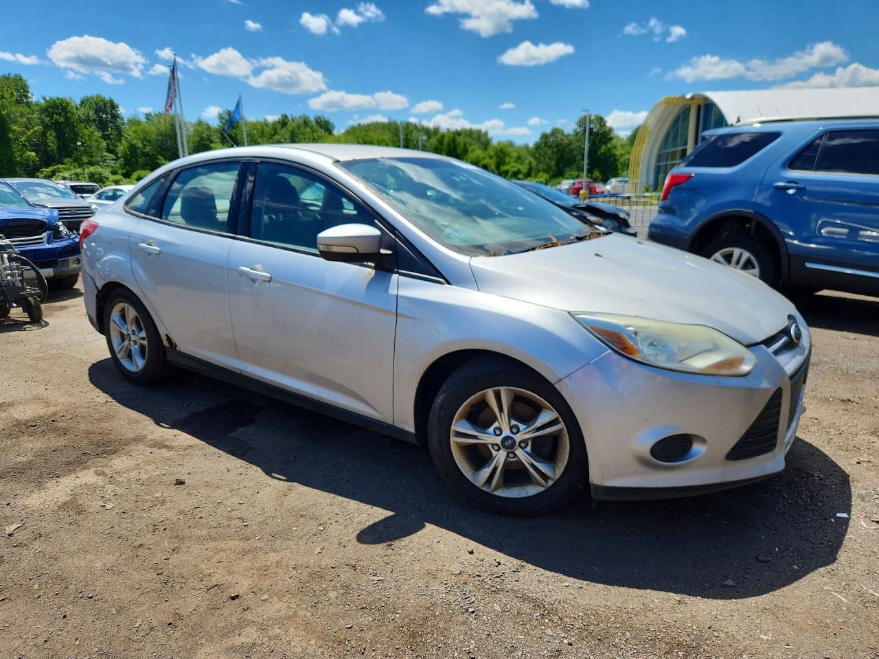 2014 Ford Focus Se Silver vin: 1FADP3F26EL304808