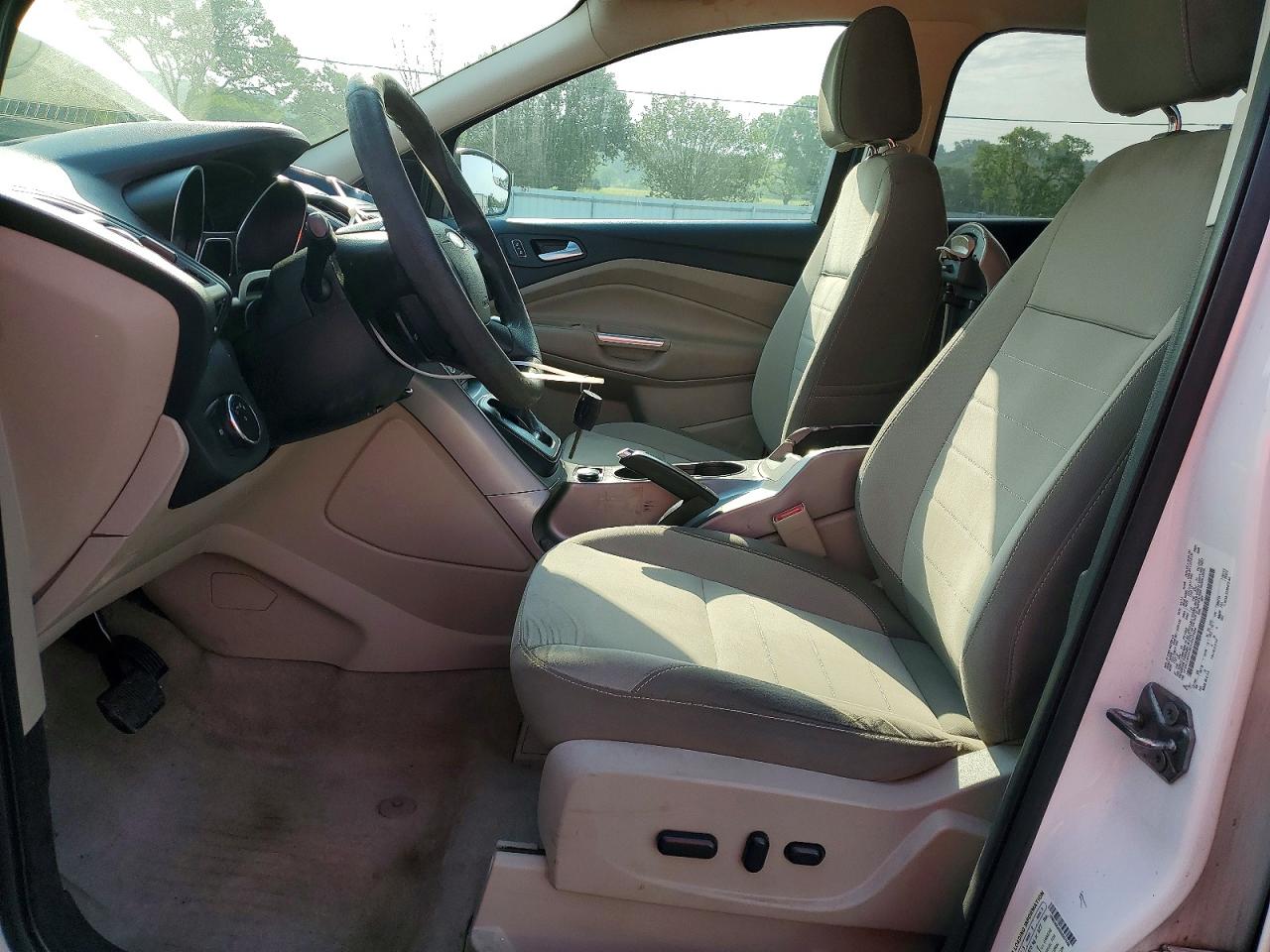 2013 Ford Escape Se White vin: 1FMCU0GX6DUD07588