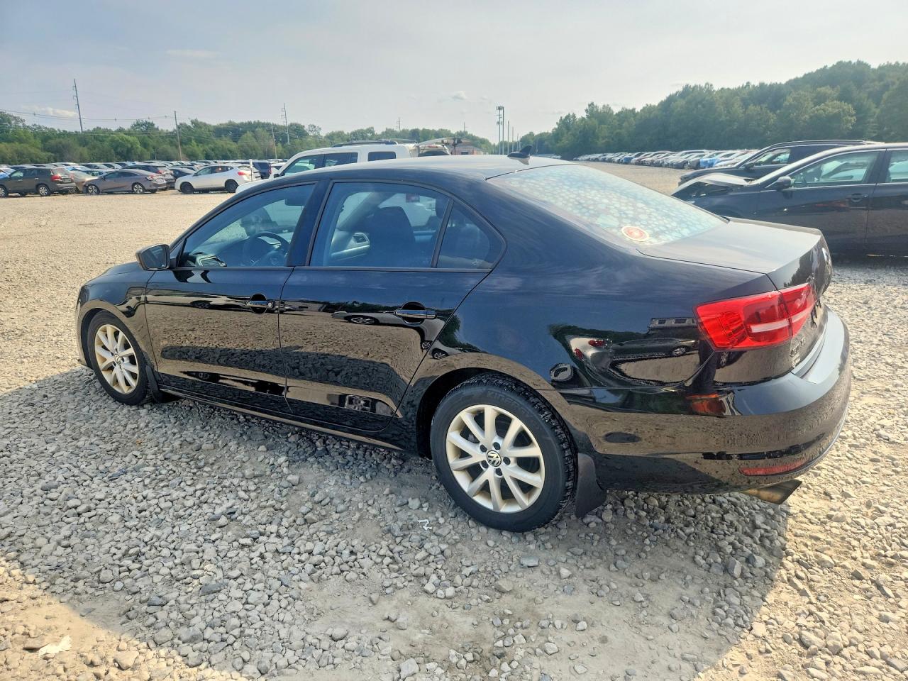 2015 Volkswagen Jetta Se Черный vin: 3VWD17AJ9FM308074