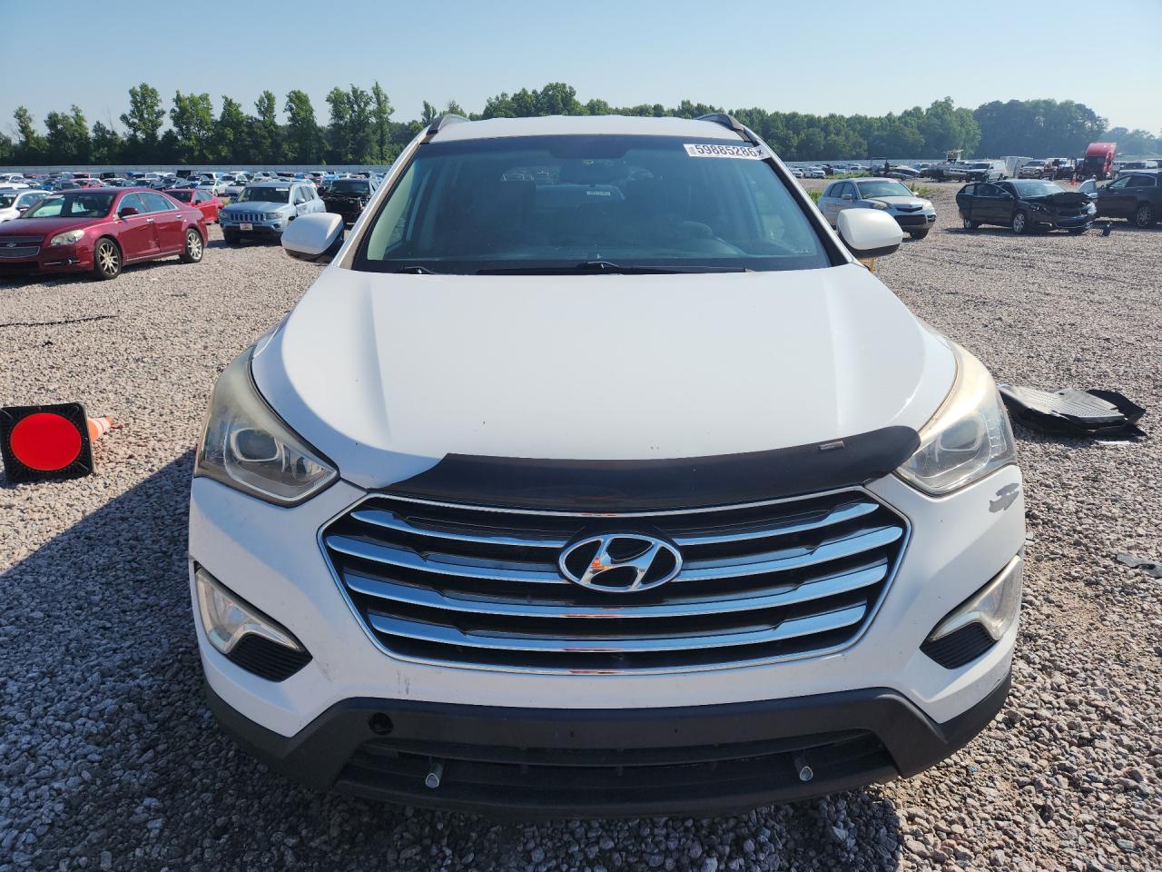 2015 Hyundai Santa Fe Gls White vin: KM8SM4HF0FU089000