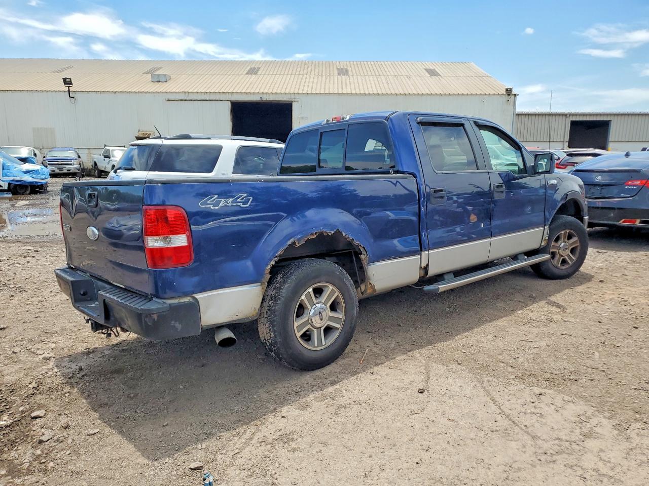 2007 Ford F150 Supercrew Blue vin: 1FTRW14W07FA24560