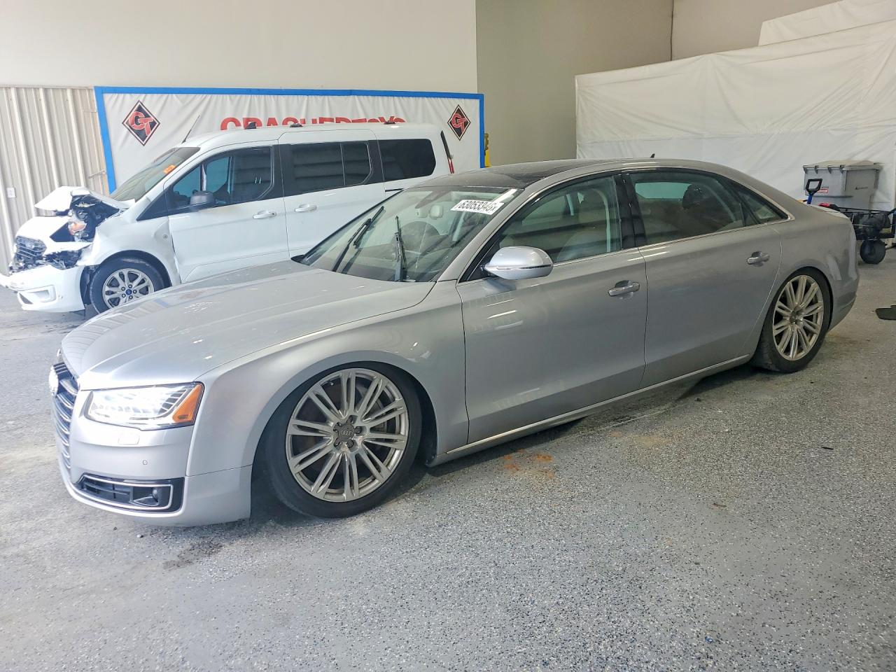 2015 Audi A8 L Quattro Silver vin: WAU32AFD0FN029353