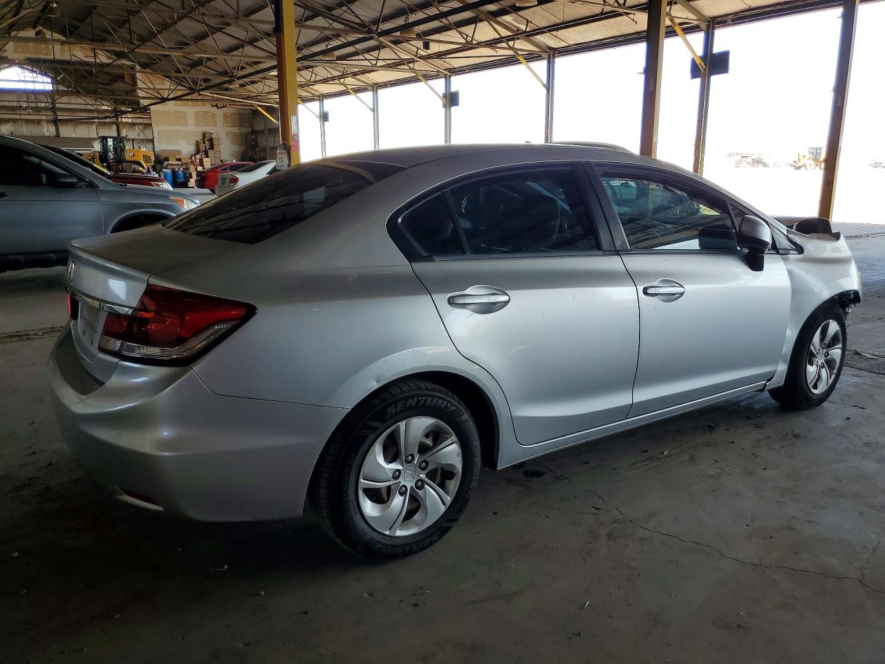 2013 Honda Civic Lx Silver vin: 2HGFB2F50DH300398