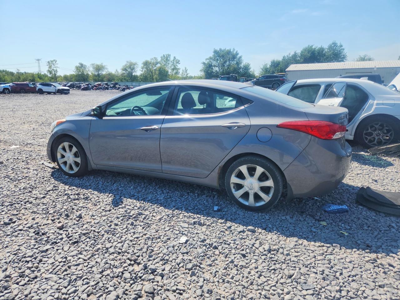 2012 Hyundai Elantra Limited Gray vin: 5NPDH4AE9CH119121