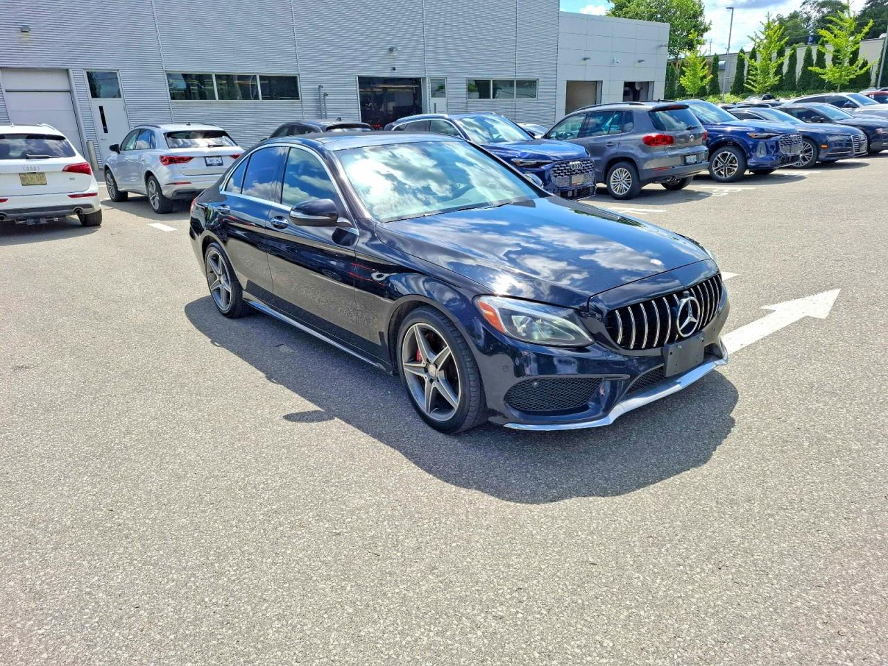 2015 Mercedes-benz C 300 4matic Black vin: 55SWF4KB4FU021344