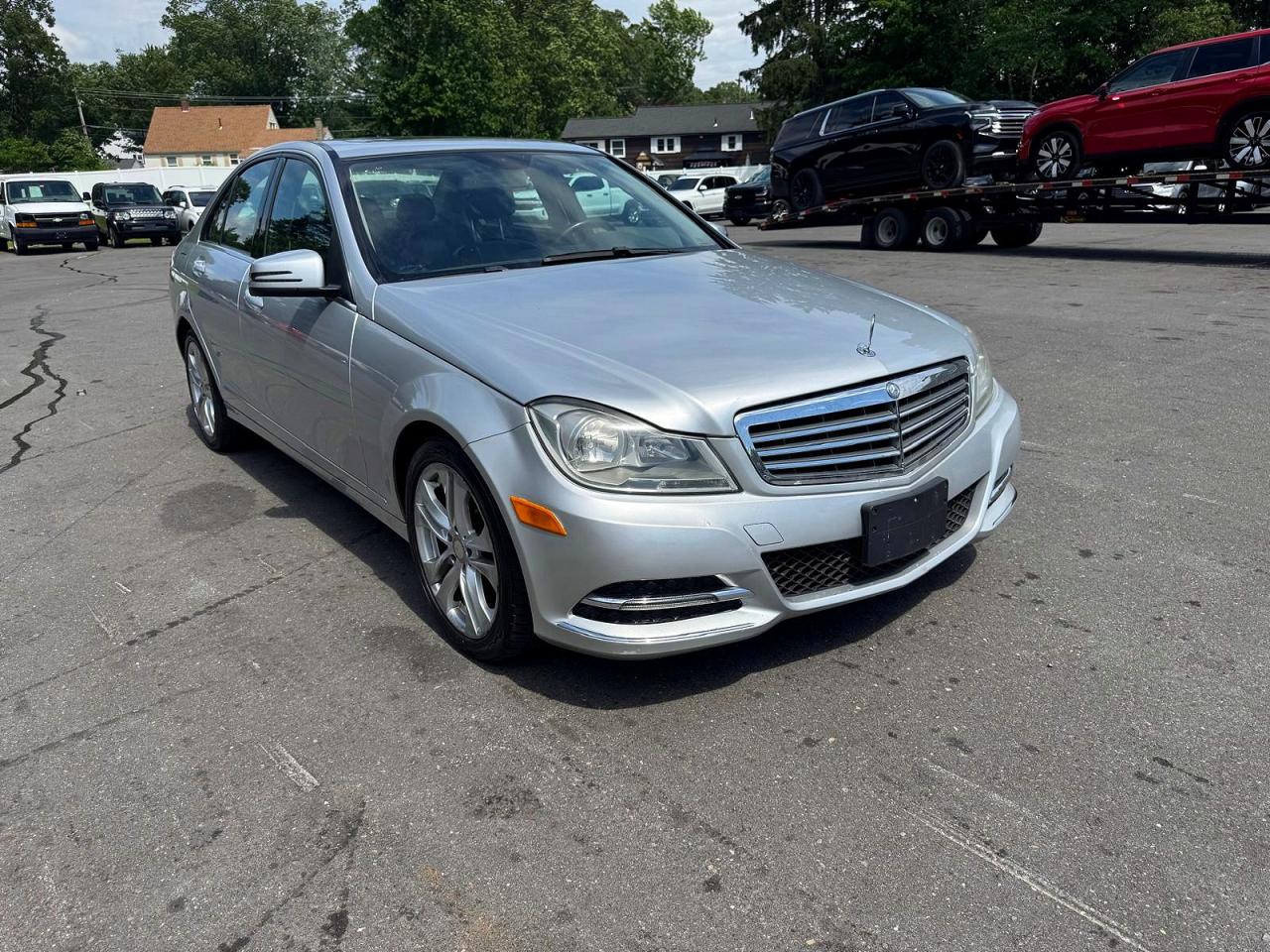 2014 Mercedes-benz C 300 4matic Silver vin: WDDGF8AB7EG239514