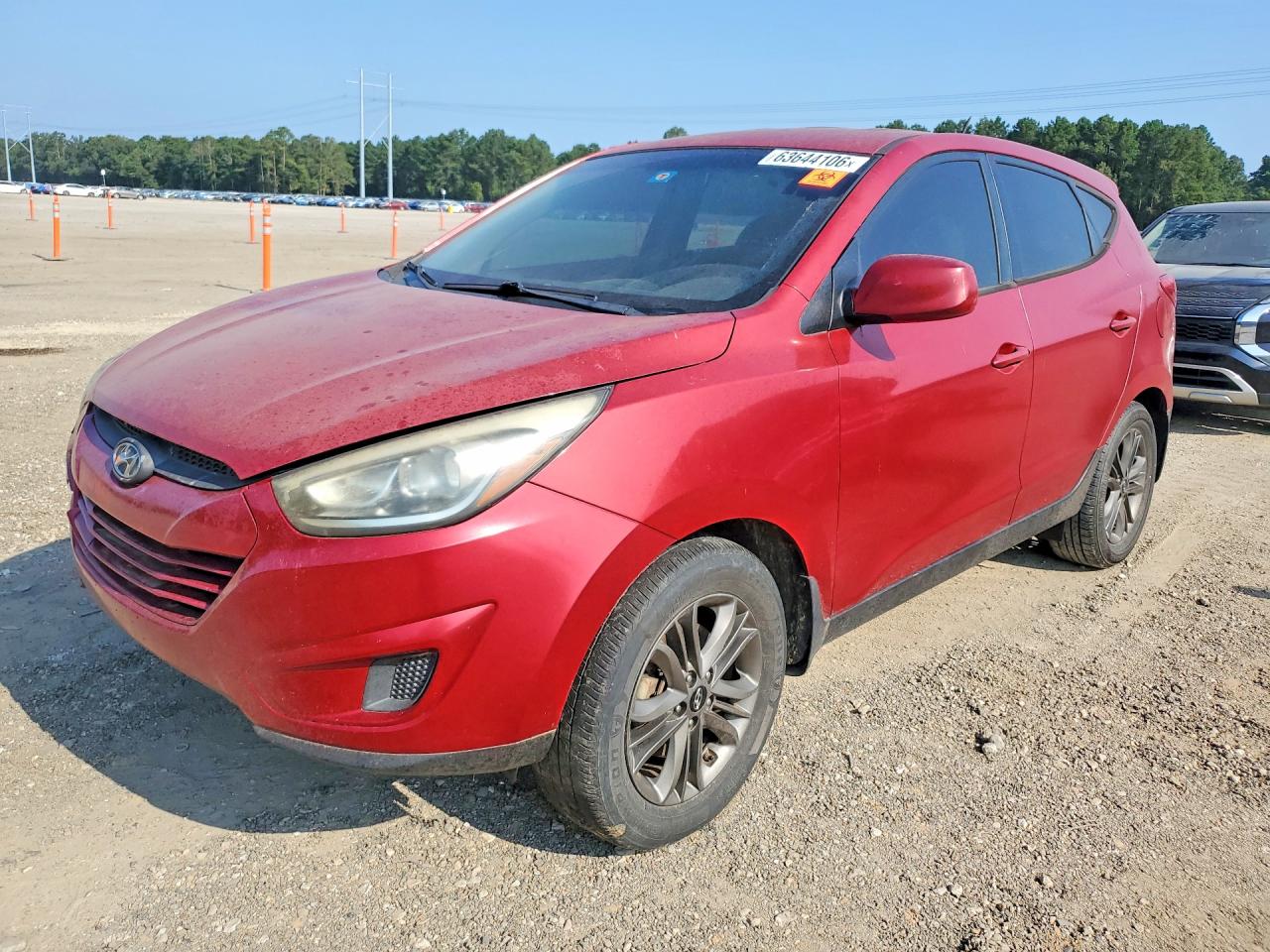 2014 Hyundai Tucson Gls Red vin: KM8JT3AF3EU851267