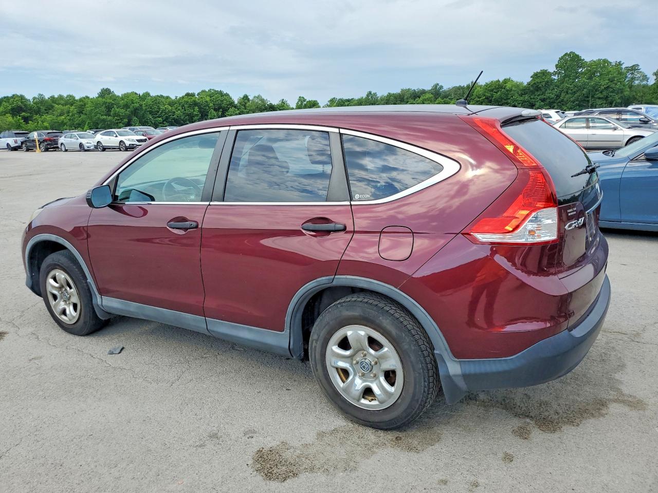 2012 Honda Cr-v Lx Burgundy vin: 5J6RM4H38CL075012