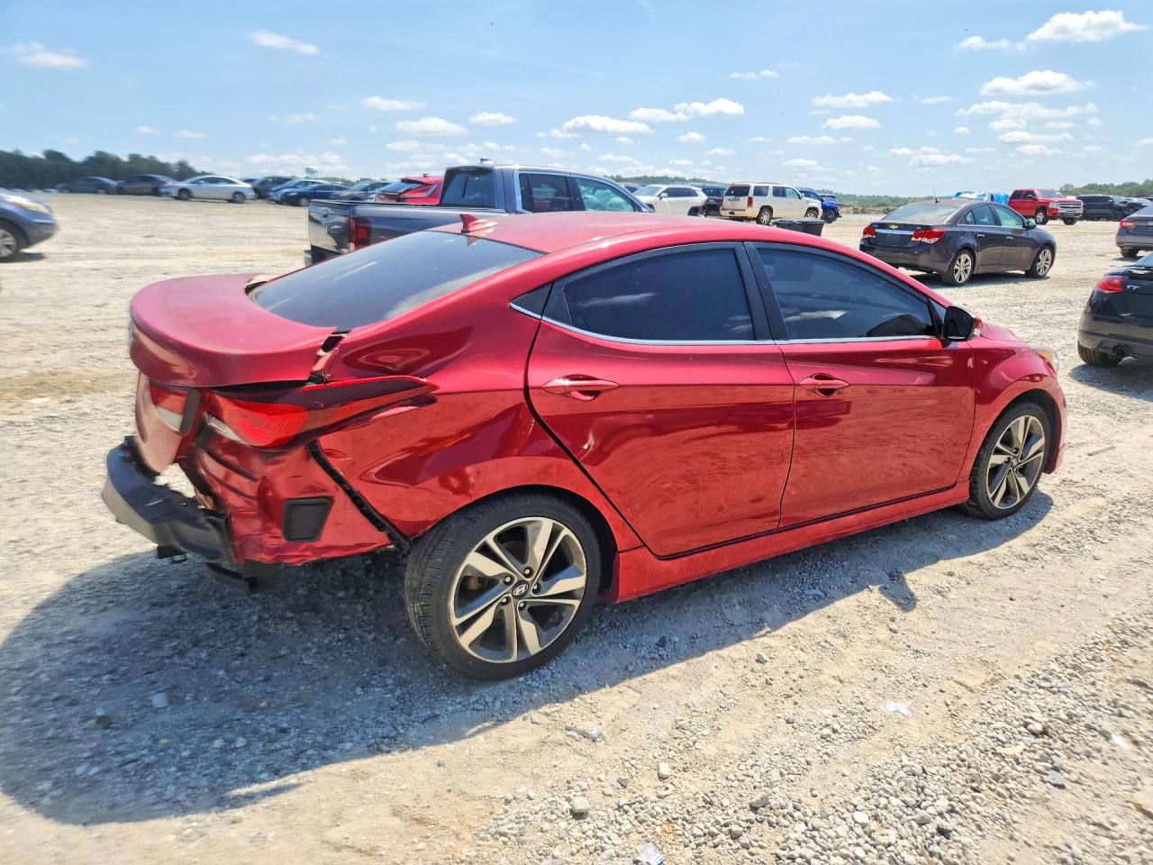 2014 Hyundai Elantra Sport Red vin: KMHDH4AH4EU174252