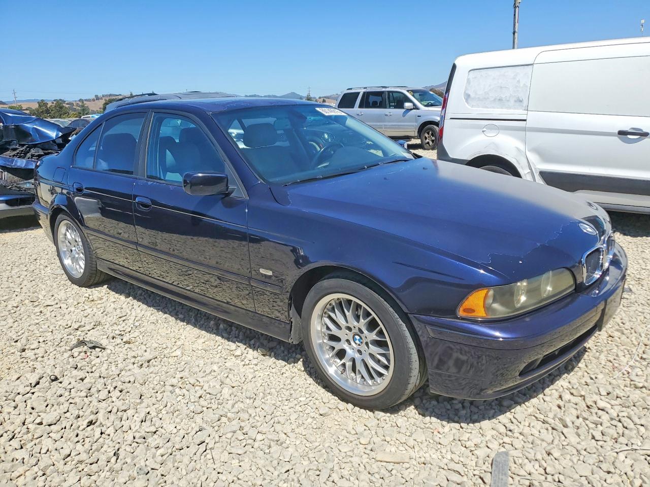 2001 Bmw 530 I Automatic Blue vin: WBADT63421CF05810